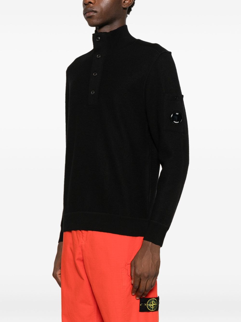 C C.P.会社Tシャツとポロスブラック - Image 3