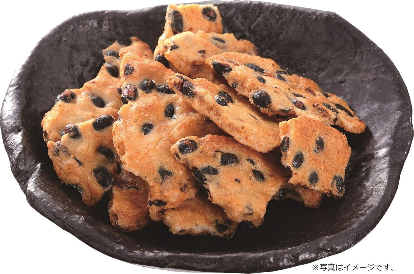 Iwatsuka Seika Black Bean Rice Crackers Soy Sauce Flavor 45g×10 bags