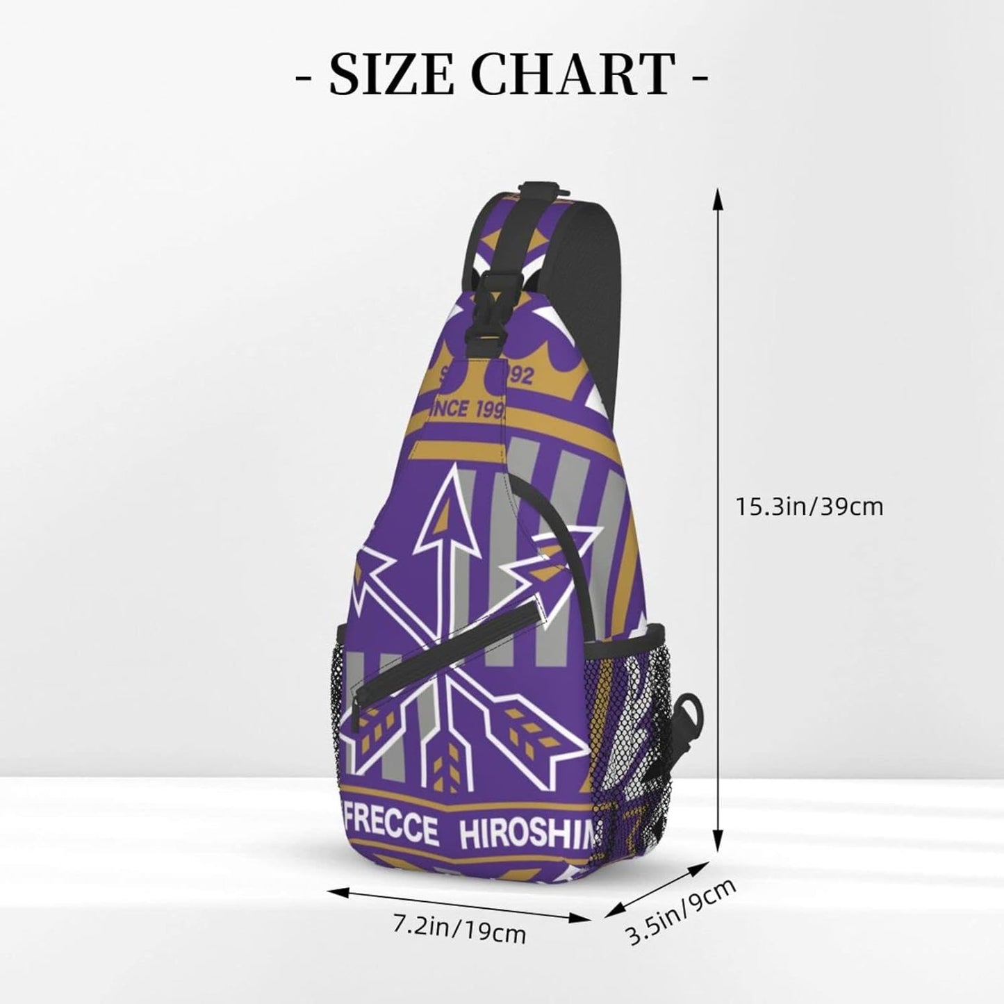 Sanfrecce Hiroshima Shoulder Bag, Large Capacity, Shoulder Bag, Crossbody Bag, Work Commute, School, Travel, Events, Anime, Moe Goods, Multifunctional, Lightweight, Unisex, Gift, Sports, School Bag,