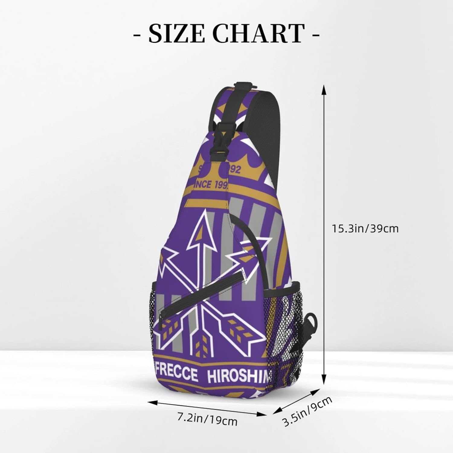 Sanfrecce Hiroshima Shoulder Bag, Large Capacity, Shoulder Bag, Crossbody Bag, Work Commute, School, Travel, Events, Anime, Moe Goods, Multifunctional, Lightweight, Unisex, Gift, Sports, School Bag,