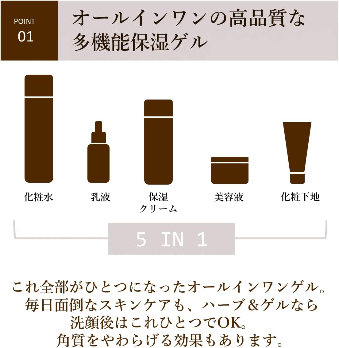 Herb & Gel, 4.2 oz (120 g), Natural Wave, All-in-One Skin Care, Time-saving Care, Natural Herbs, Dry Skin, Moisturizing, Hyaluronic Acid, Pearl Barley Seed Extract, Aloe Vera Leaf Extract,