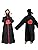 Formemory Ninja Goods, Ninja Cosplay, Costume, Cloak with Red Cloud Pattern, Masquerade, Anime Costume, 8 Piece Set, Unisex, Stand, Halloween, Cosplay, Men's Sister, 8 Sizes (XXS-XXXL)