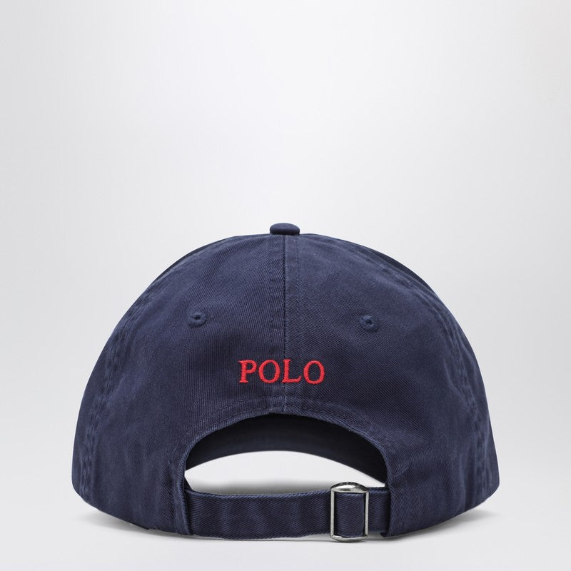 Polo ポロ ラルフローレン ブルー ネイビー ベースボール キャップ ロゴ入り - Image 3