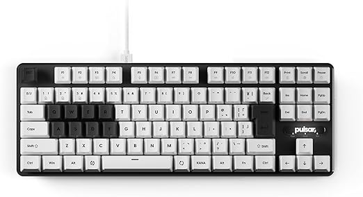 Pulsar Gaming Gears PCMK 2HE TKL Gaming Keyboard, JIS Japanese Layout, 91 Keys, Magnetic Switch, 8K Polling Rate