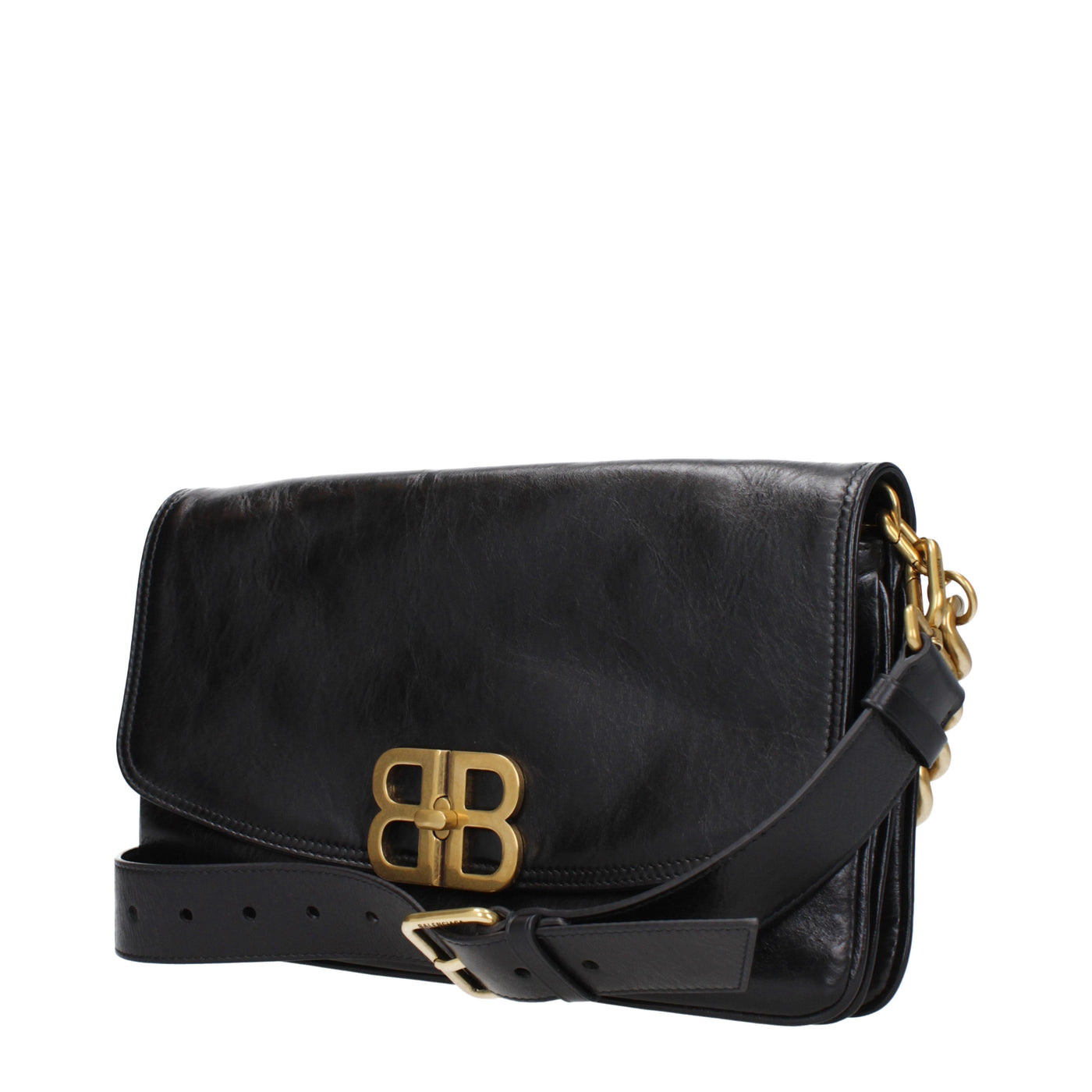 Balenciaga バレンシアガショルダーバッグフラップレザーブラック - Image 3