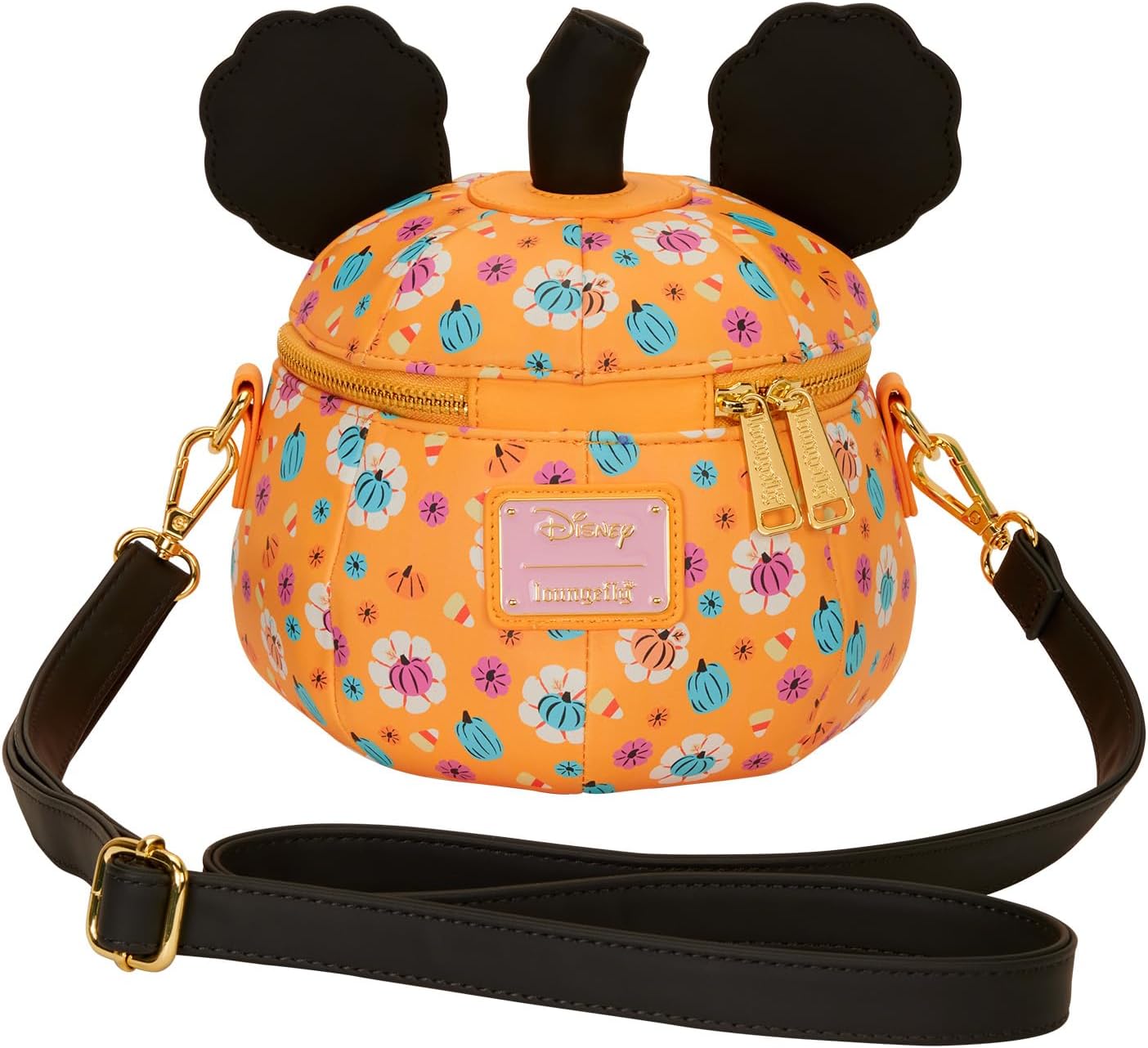 Loungefly Bolso cruzado de calabaza de Disney