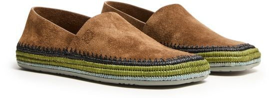 LOEWE Rio suede and raffia espadrilles - Image 3