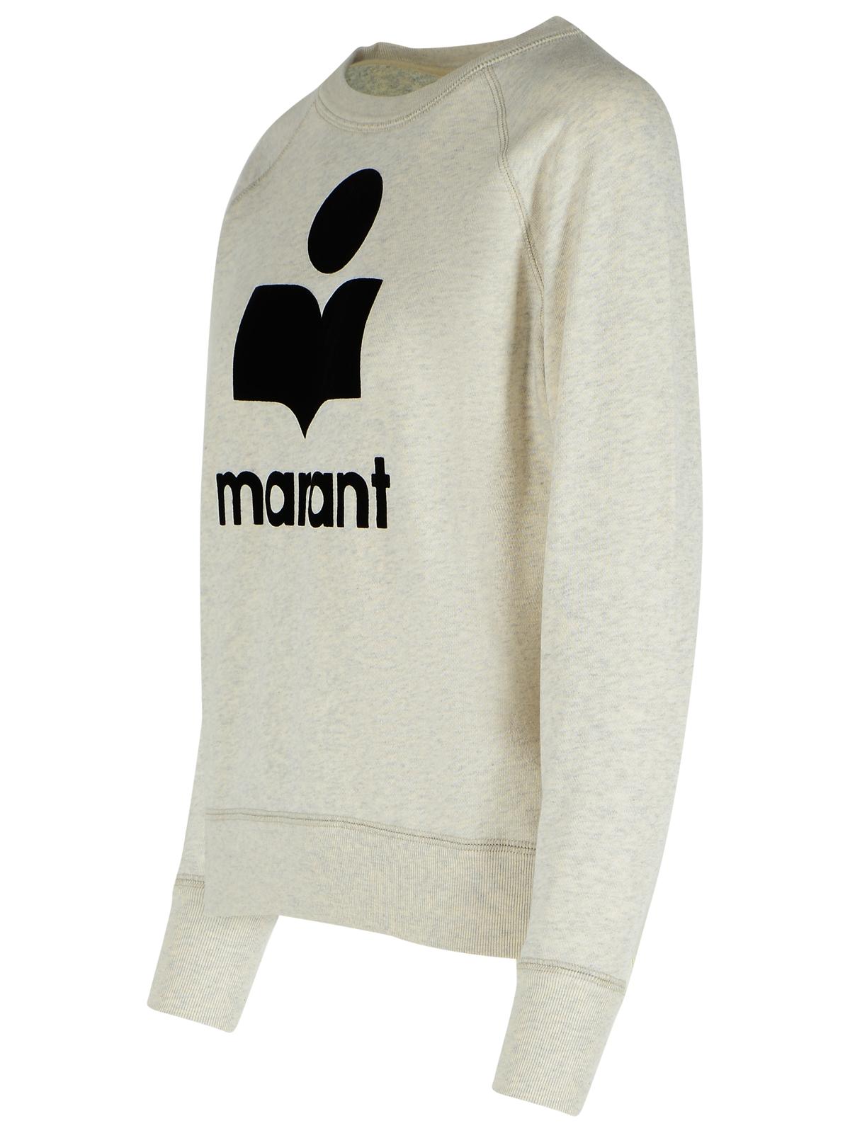 Marant イザベル・マラン・エトワイル「ミリーニー」 'Ecru'コットンブレンドスウェットシャツ - Image 3