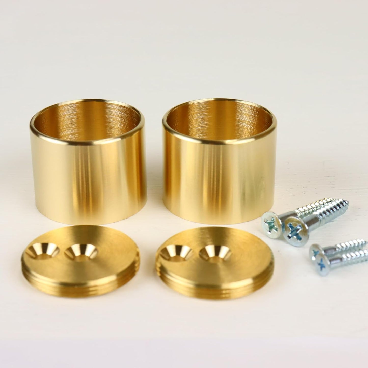 Craftsman Finish Solid Brass Pipe Bracket Hanger Pipe Socket Pipe Holder Fixing Hardware Set of 2 25 mm