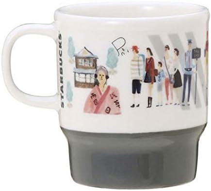 Starbucks Staba, Japan Limited, Tokyo Limited Mug, Renewed Design, People Crossing Sidewalks, Hustle and Hustle of Tokyo City Local Limited, Silver Mug, Ceramic