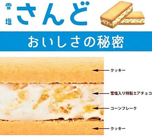 Okinawa Souvenir, Snow Salt Sand, Packed with the gentle oceans of Miyako Island, Salt White Chocolate Flavor, Pack of 12