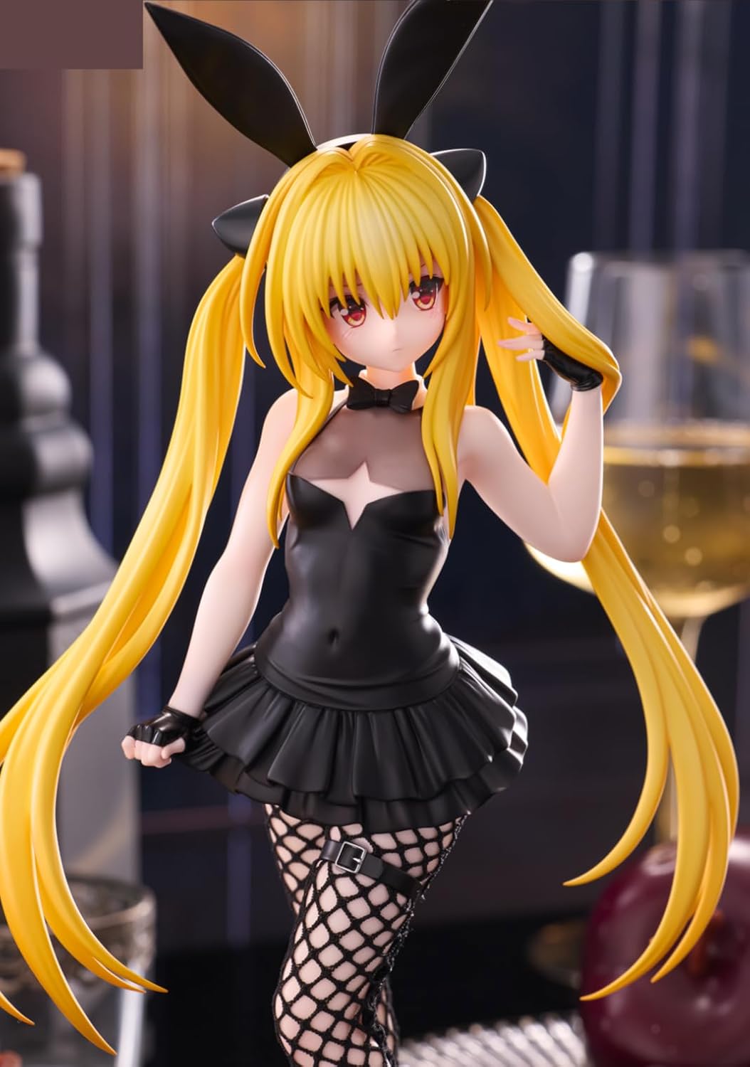 To Love Ru Darkness BiCute Bunnies Figure - Golden Darkness, Bunny Girl, Black Outfit, Anime Figure