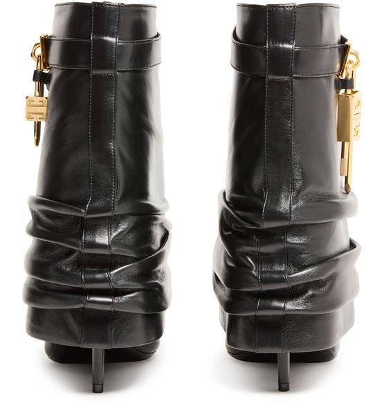 GIVENCHY Shark Lock Stiletto ankle boots in nappa leather - Image 3
