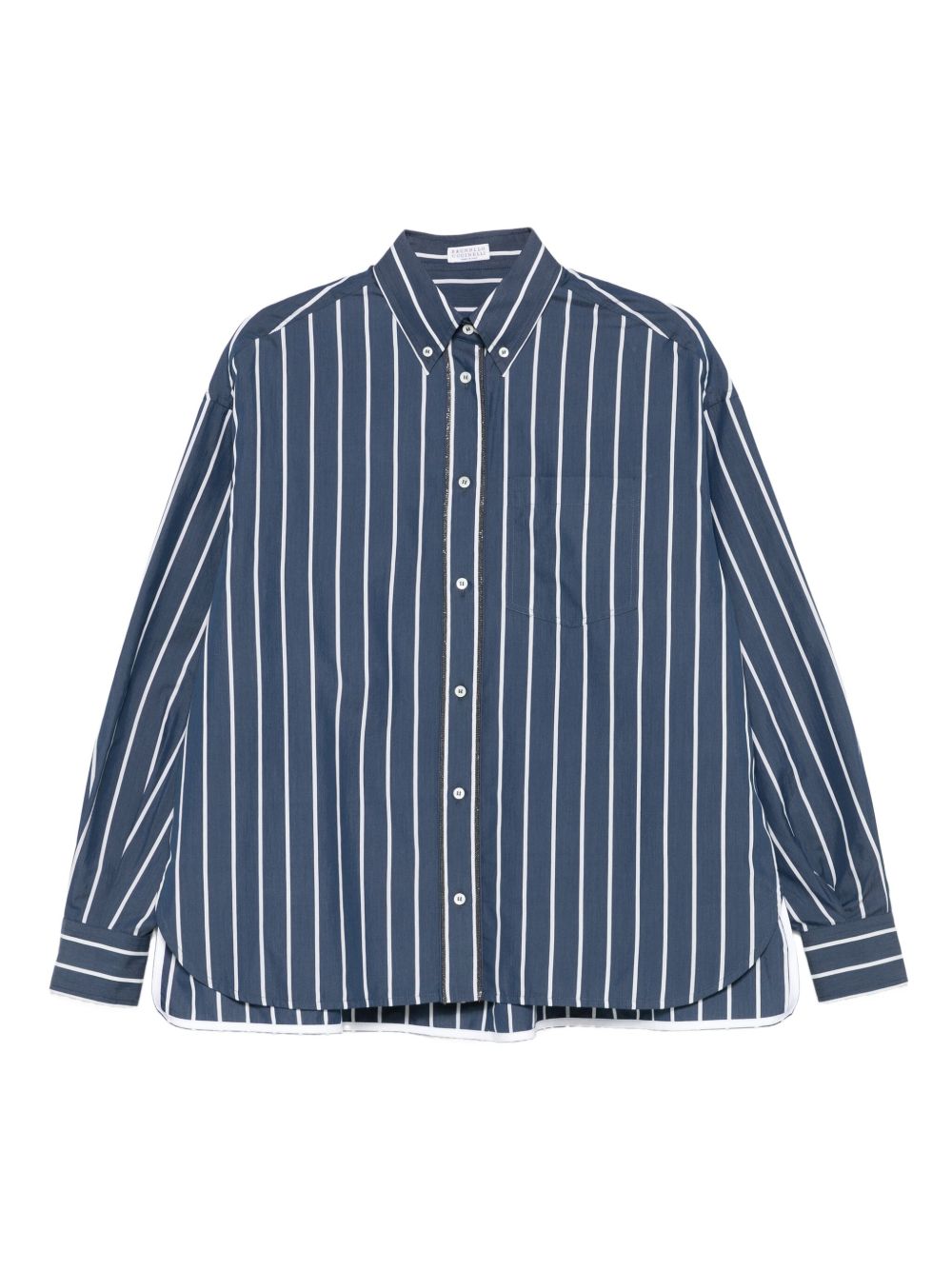 Brunello Cucinelli Striped Cotton Shirt - Image 3