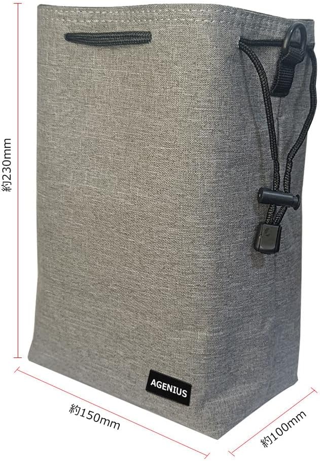 [KOOLRIVER] Camera Case for Nikon D780 SLR Camera Bag Drawstring Men's Shoulder Handbag SLR Camera Case Camera Bag SLR Girls Cute Simple Casual Unisex Shoulder Bag Pouch (Light Gray)