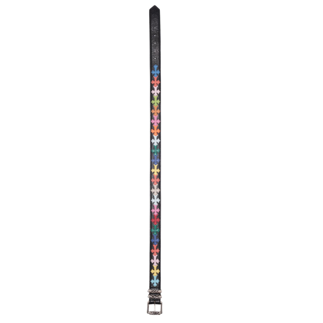 CHROME HEARTS 'MULTICOLOR' CEMETERY PATCH DOUBLE ROLLER BELT