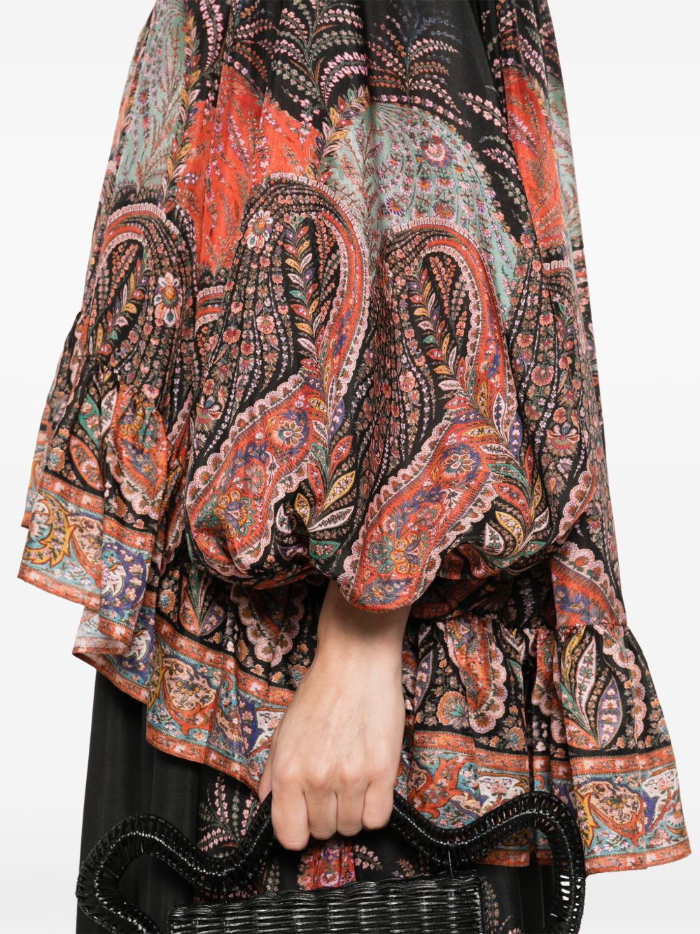 Zimmermann ZIMMERMANN RHIANNONプリントシルクブラウス - Image 3