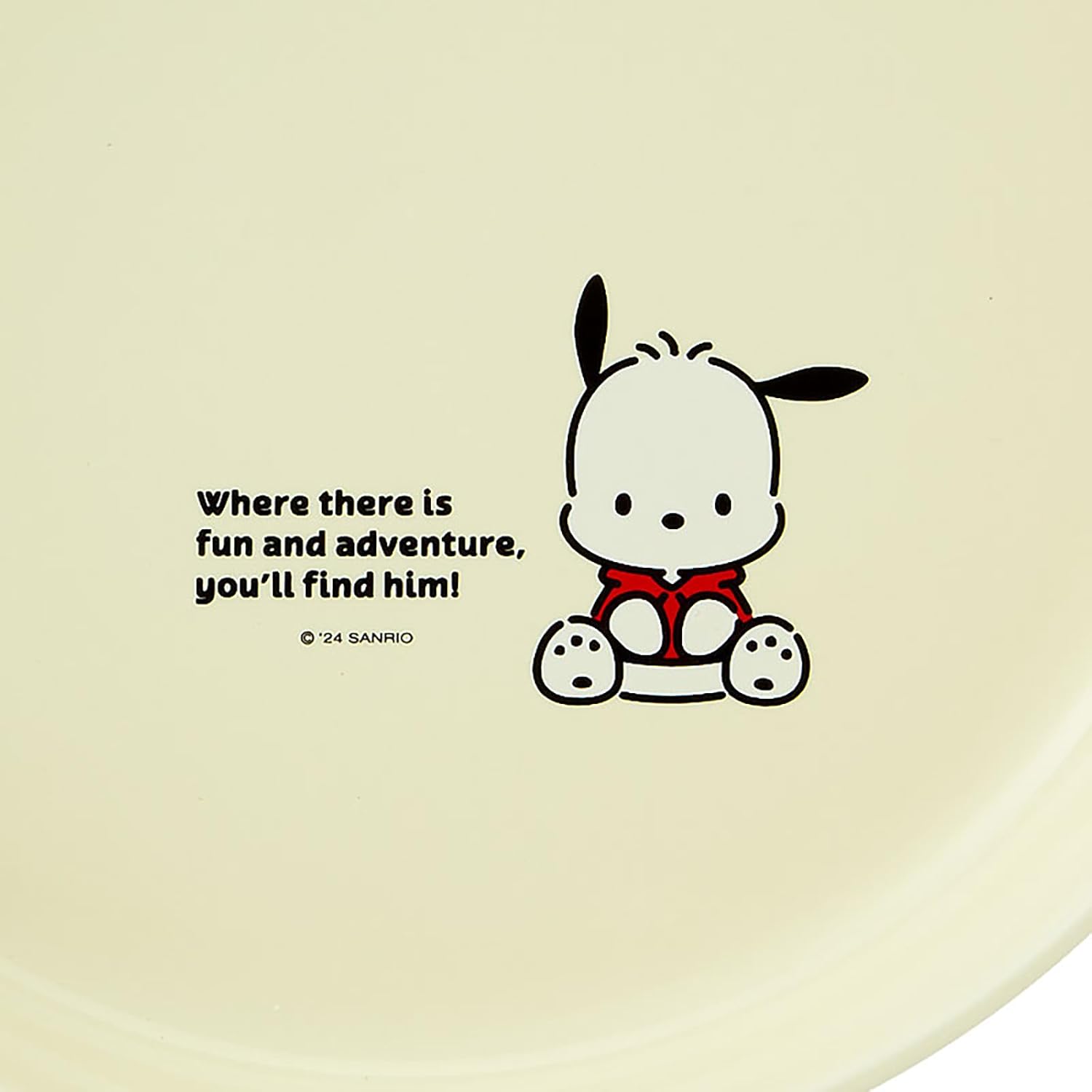 Sanrio 186619 Potchacco Plate, 8.3 inches (21 cm), Microwave, Dishwasher, Dish-Dryer, Ceramic, Curry Plate, Pasta Plate