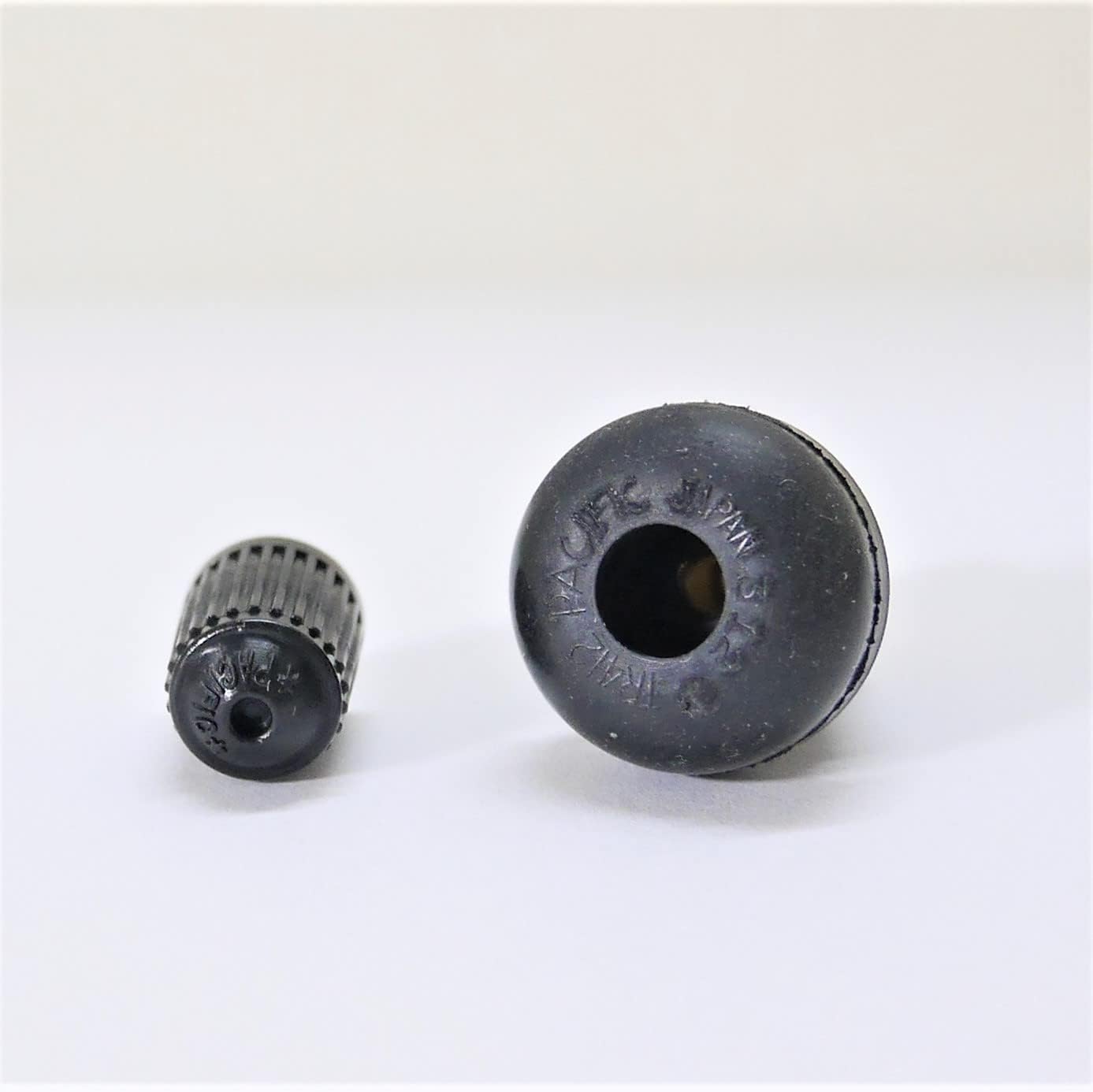 Taiheiyo Kogyo TR-412 CL for Motorcycles, Motorcycles, Scooters, Tubeless Valves, Set of 2, Reliable Made in Japan, Frre Shop Seisin, Black