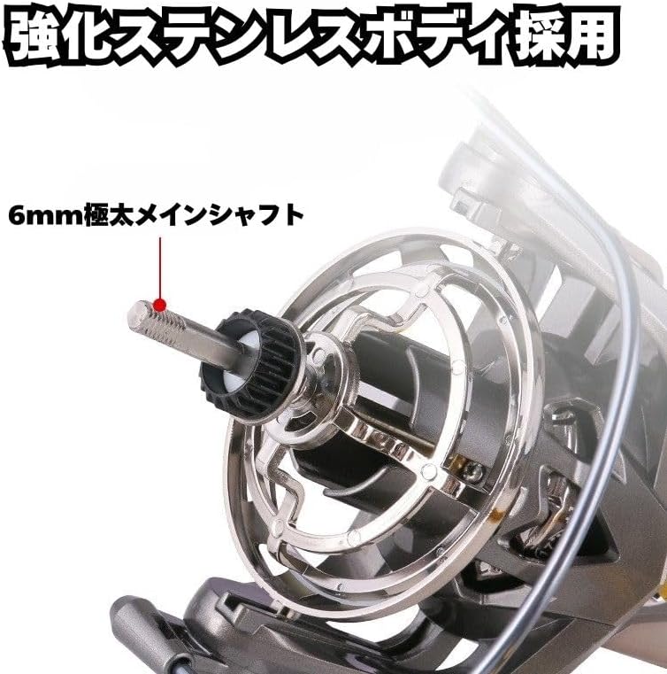 スピニングリール 8000番 10000番 12000番 大物 ねじ込み式 大型スピニングリール オフショア ハイパフォーマンス 釣りリール フィッシング リール 遠投 釣り ドラグ力20KG 海釣り 川釣り 湖釣り 防波堤 渓流釣り ソルトウォーター 釣り具 [並行輸入品]