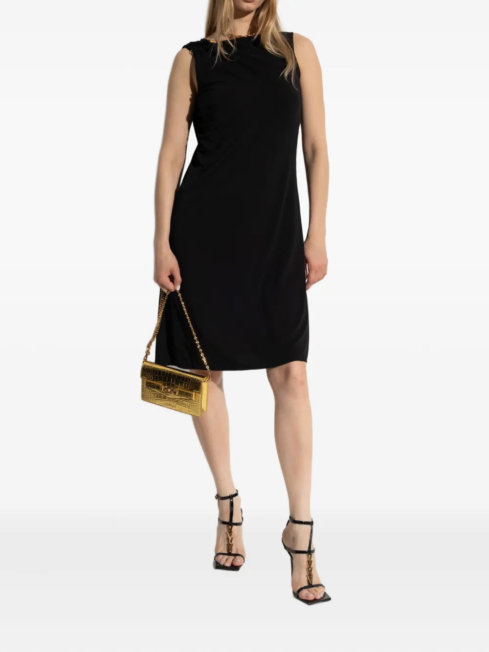Versace フリル付きのヴェルサーチショートドレス - Image 3