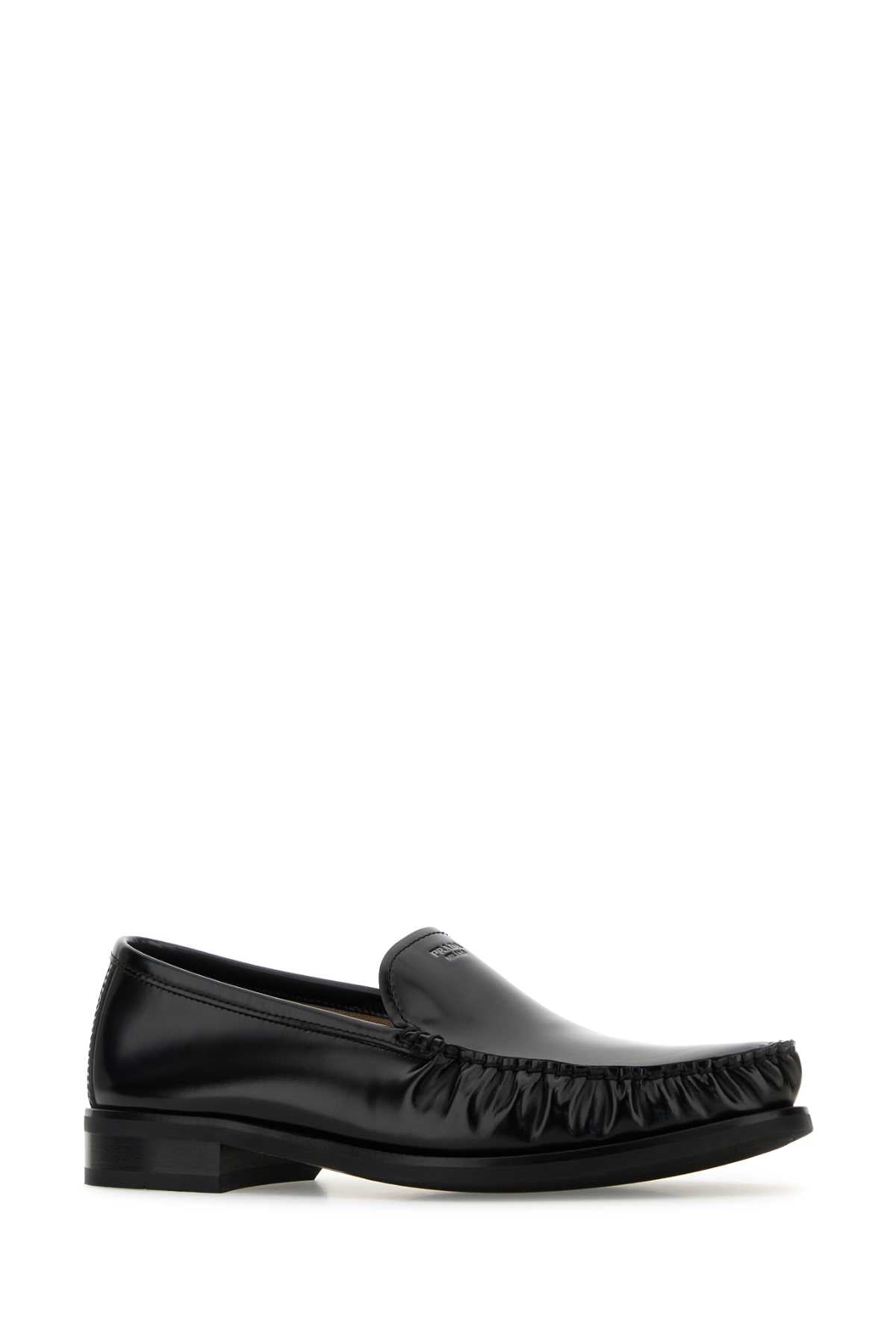 Prada プラダ ブラック レザー ローファー - Image 3