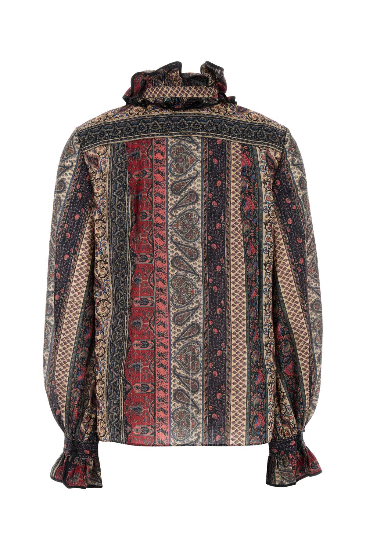 Valentino ヴァレンティーノガラヴァニプリントコットンブレンドブラウス - Image 3