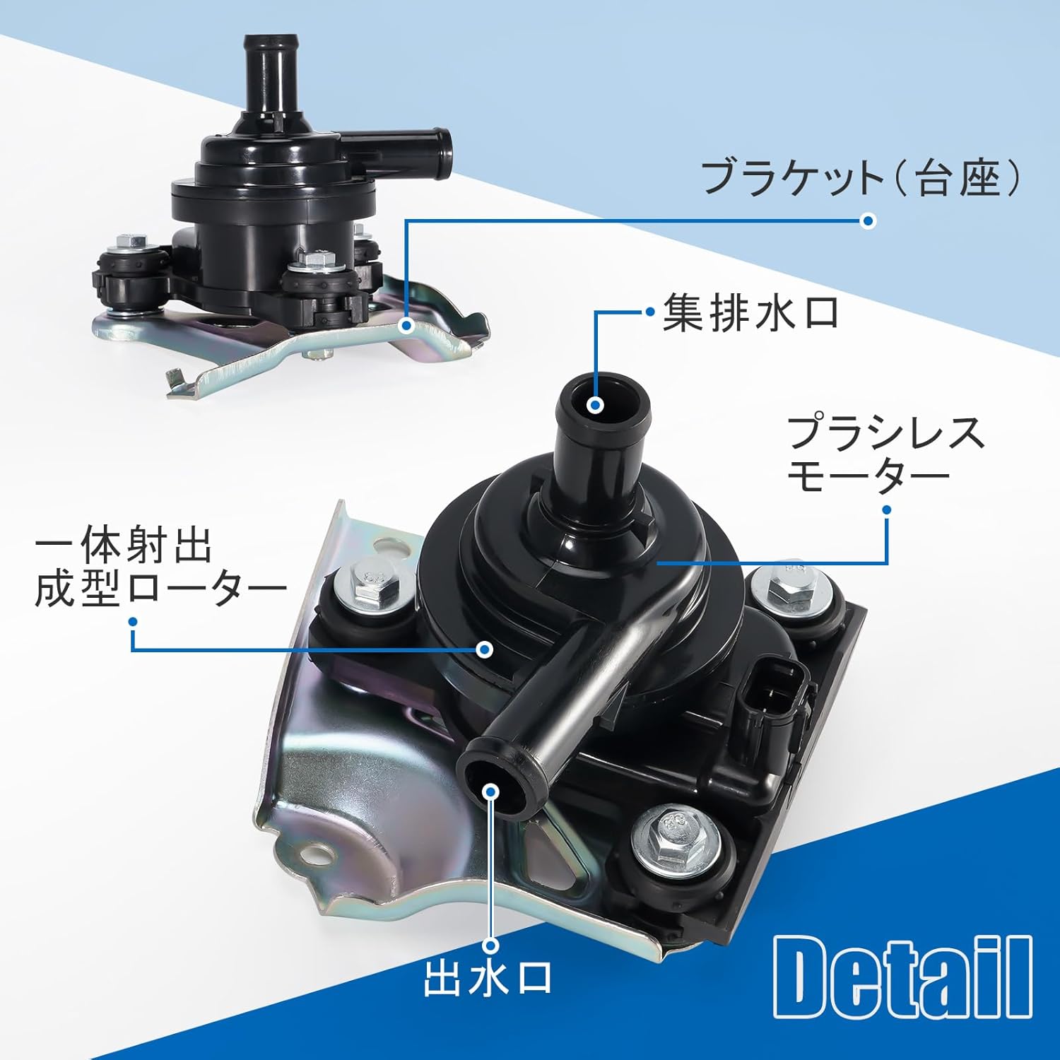 Toyota Prius 20 Series Water Pump Prius NHW20 Electric Inverter Water Pump Genuine Part Number G9020-47030 G9020-47031 04000-32528