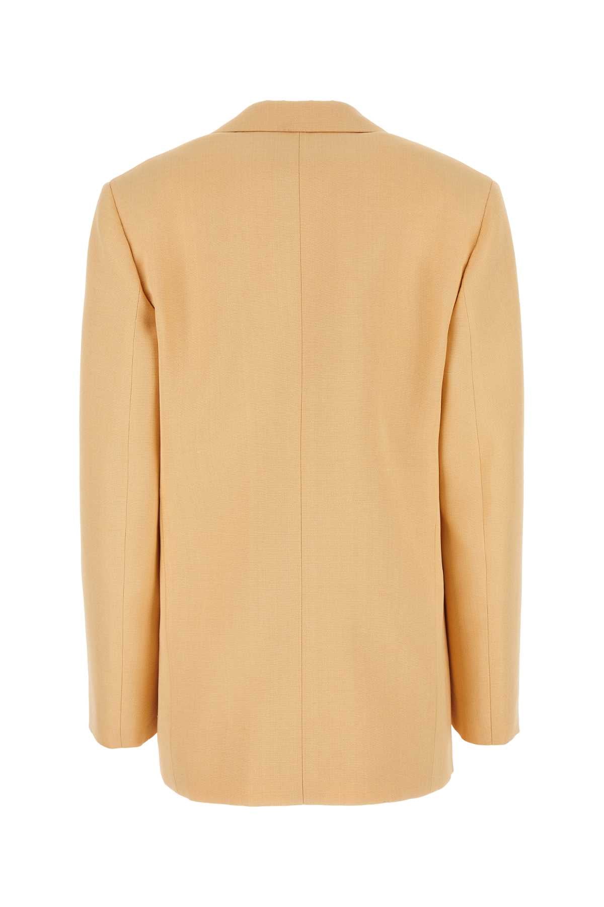 Jil Jil Sander Peach Viscoseブレンド特大ブレザー - Image 3