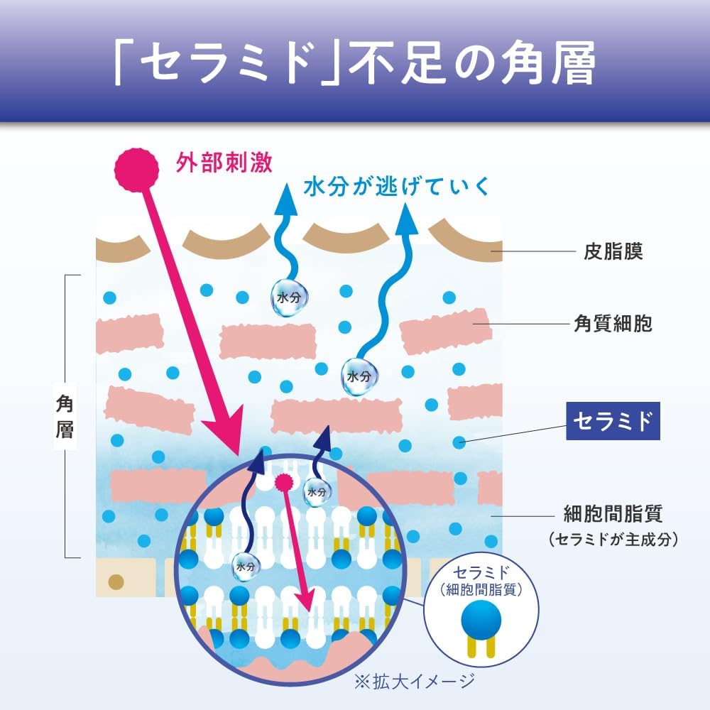 Hifmid Essence Lotion, 6.1 fl oz (180 ml), Human Shaped Ceramide, 3 Types, Sensitive Skin, Dry, Hypoallergenic, Moisturizing, Gentle, Moisturizing, Moisture Barrier Function, Main Unit, Kobayashi