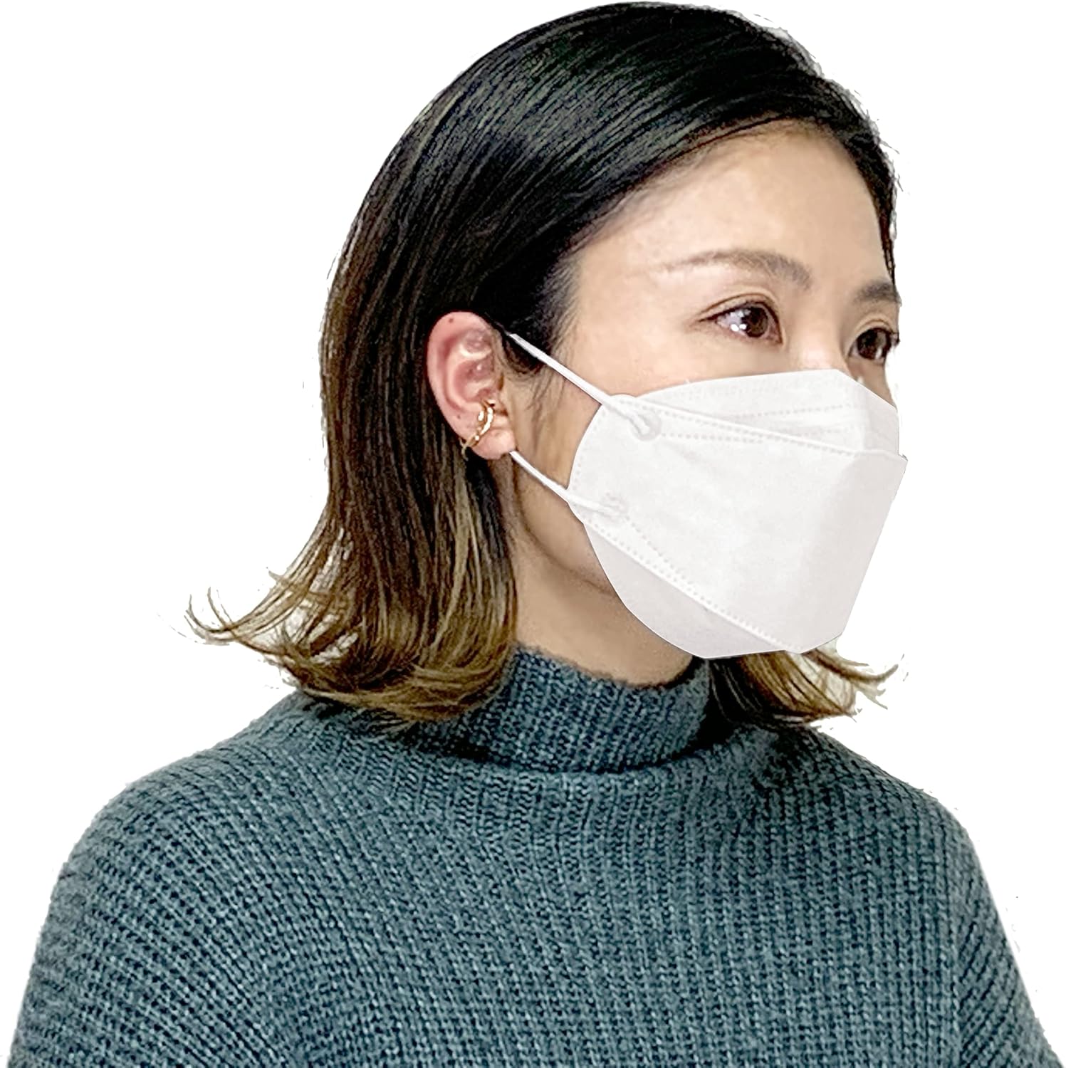 Kyoto Muromachi st. JIS Standard Mask, j95, Made in Japan, Genuine Product, 30 Sheets + 1 Sheet (31 Pieces), 4 Layer Construction, Medical Level Class 3, Non-woven Fabric, Surgical Mask, 3D, Color