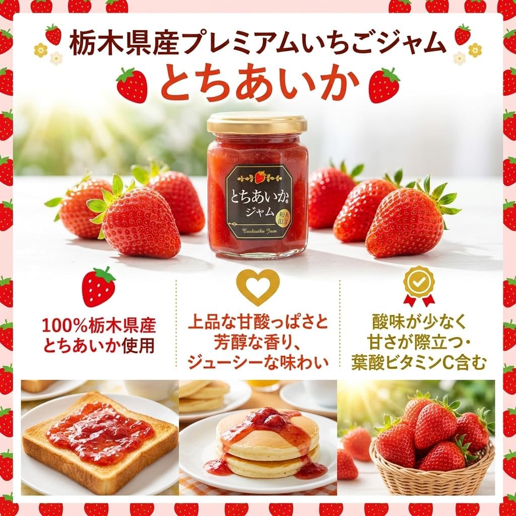 栃木県産 とちあいかジャム 155g 栃木限定 とちあいか使用 ご当地 ギフト お土産