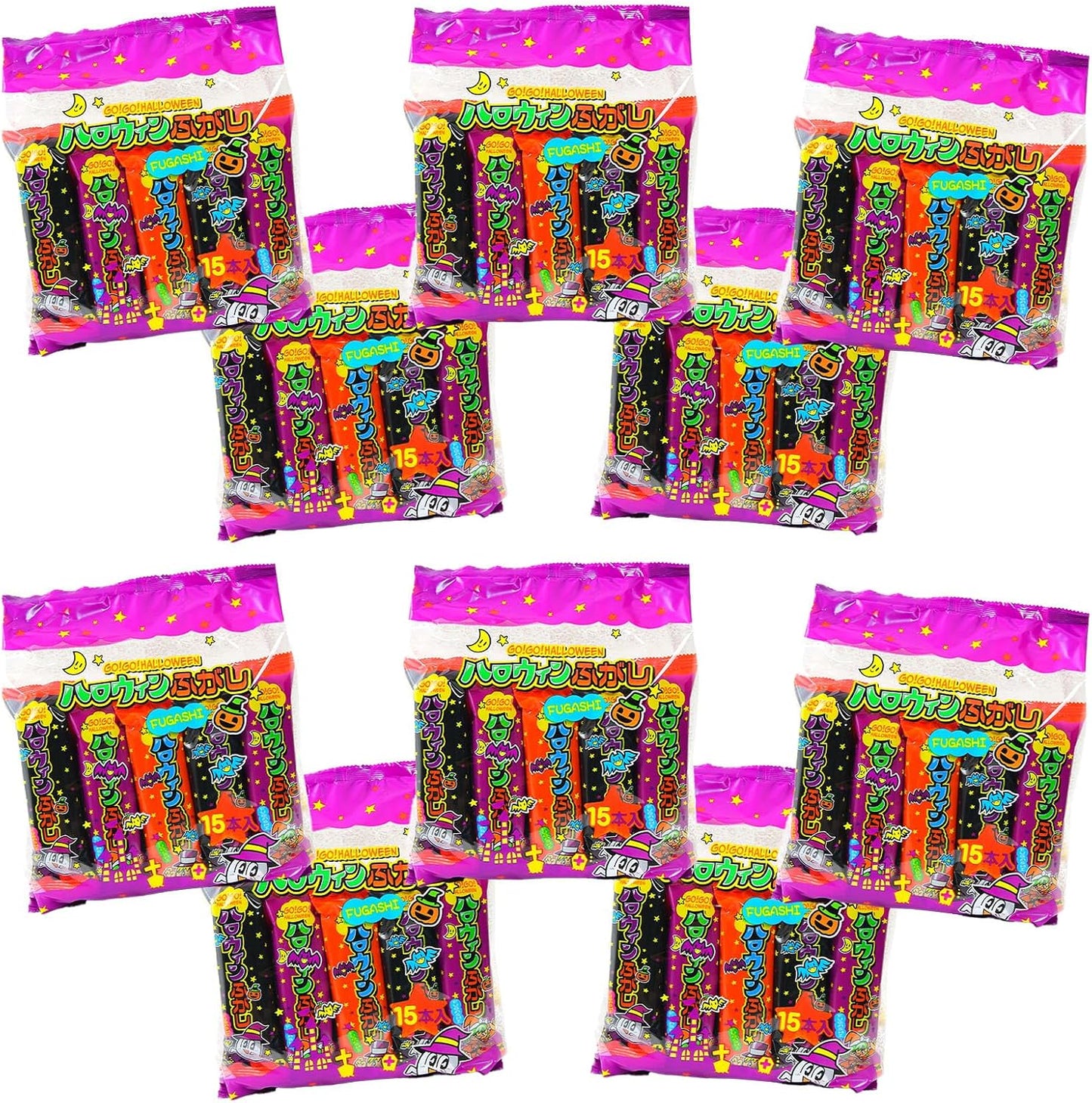 Festival Plaza 150 Piece Set, Halloween Candy, 1 Bag, 15 Pieces, Set of 10 Bags, Halloween Candy, Commercial Use, Assorted, Bulk Buy, Promotion, Events, Parties, Sweets, Small Gifts, Limited Packaging