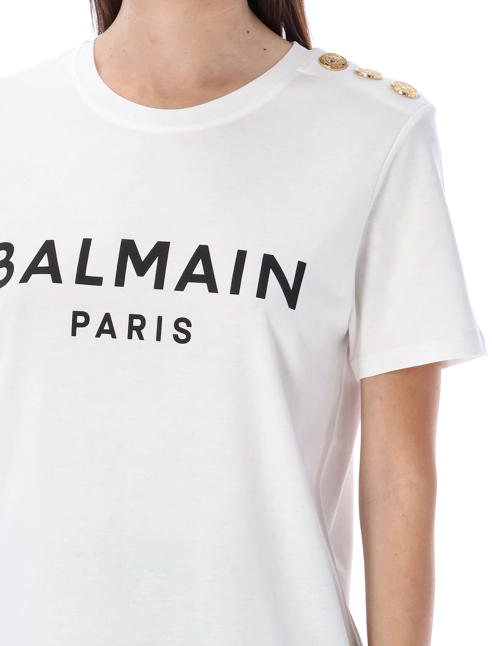 Balmain バルマンTシャツとポロスホワイト - Image 3