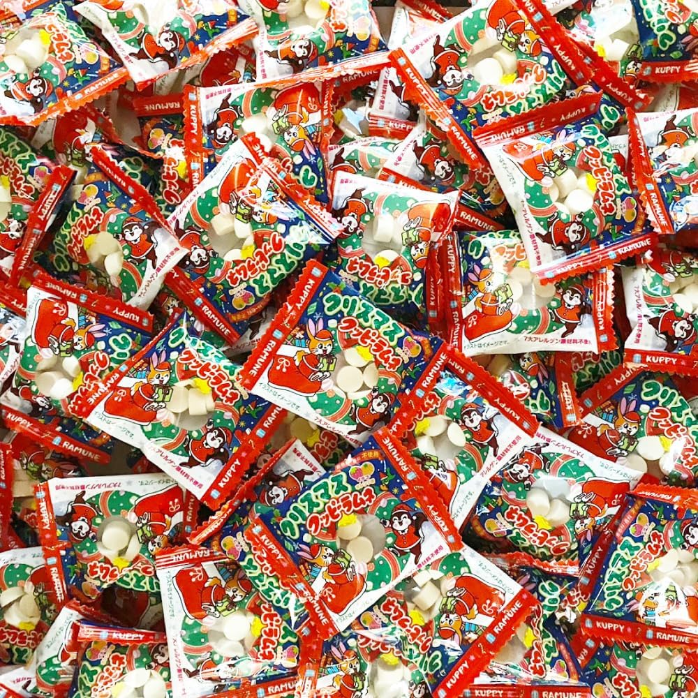 Christmas Kappie Ramune 0.2 oz (4 g) x 69 Bags, Share Pack, Kappie Ramune, Commercial Use, Individual Packaging, Kakudai Confectionery, Limited Packaging, Assortment, Assorted