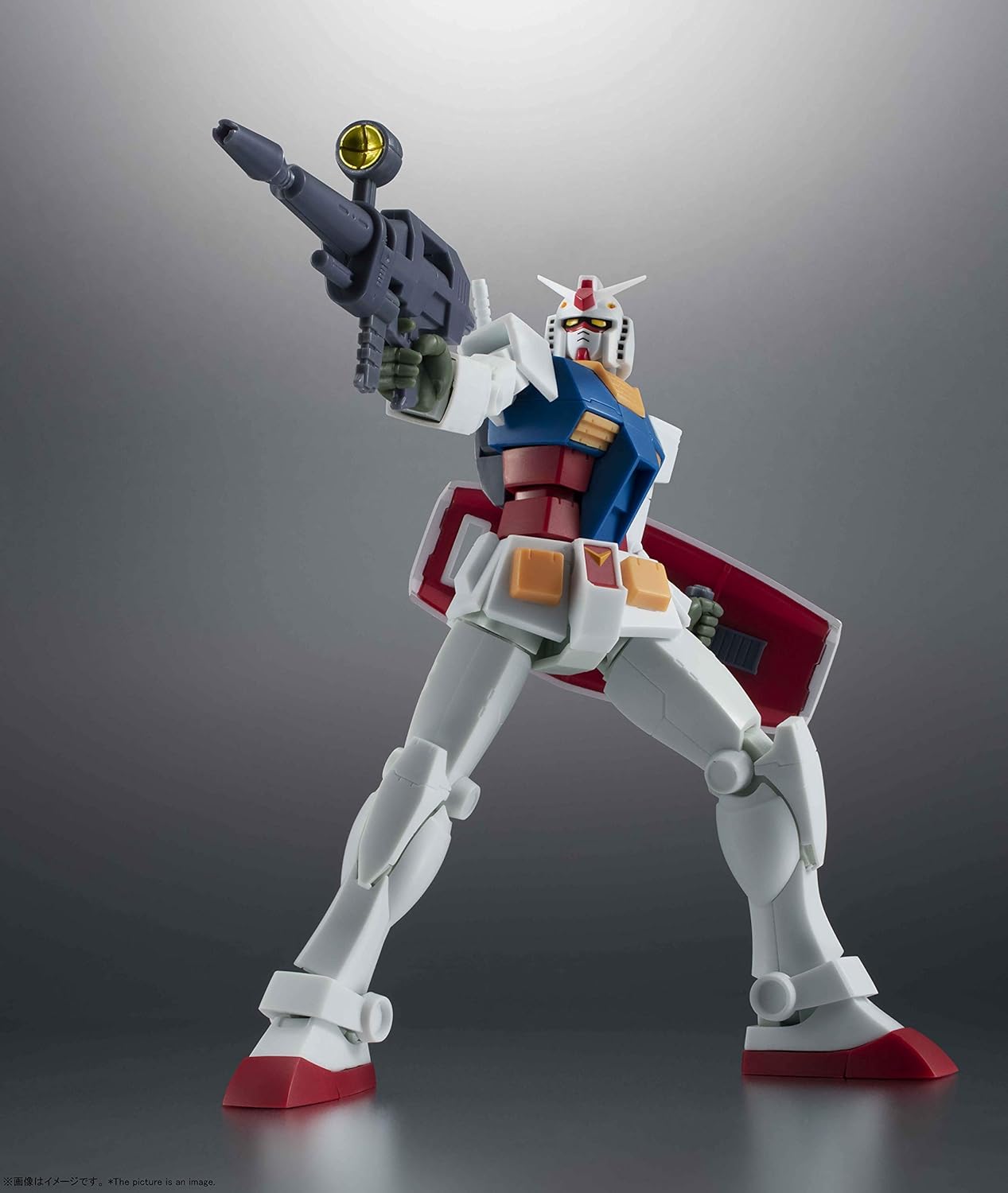 Robot Spirits Mobile Suit Gundam Side MS RX-78-2 Gundam Version A.N.I.M.E. Best Selection, Approx. 4.9 inches (125 mm), ABS & PVC Pre-painted Action Figure