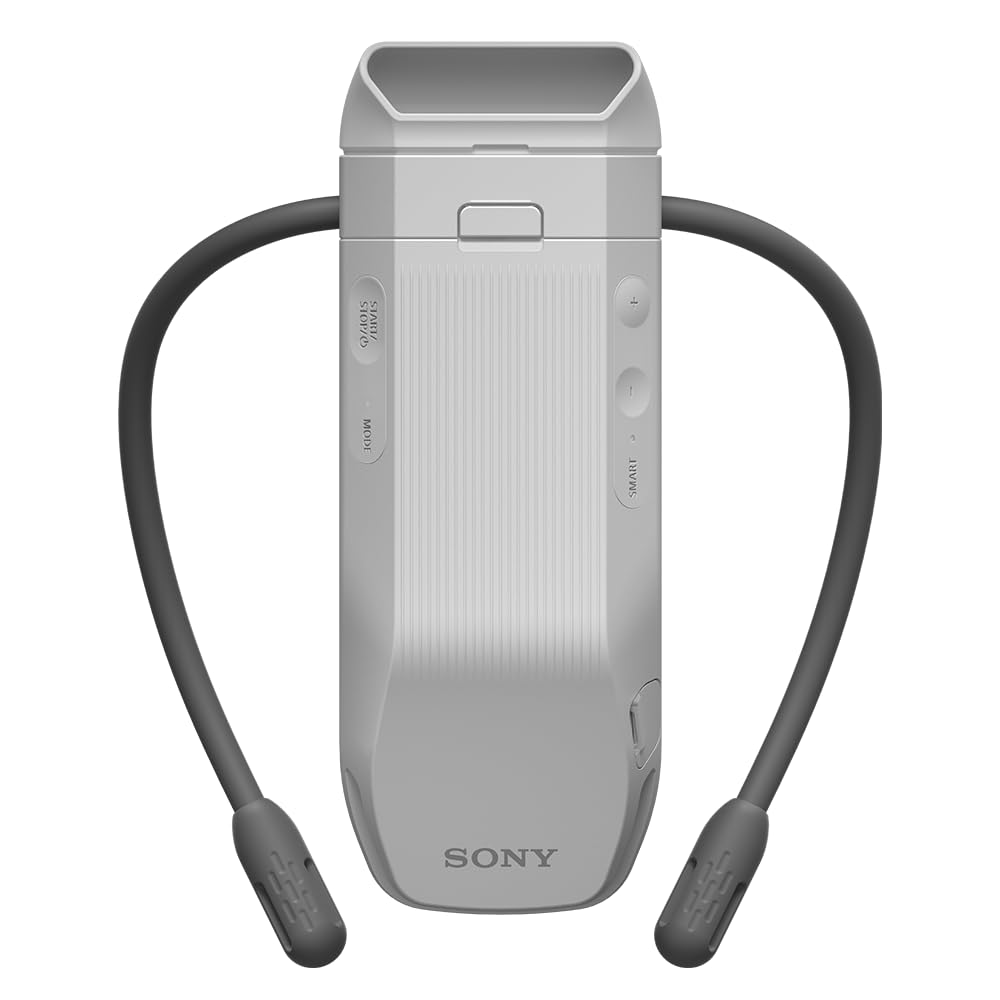 Sony REON POCKET PRO Released in May 2025, Wearable Cooler, Neck Heater, Peltier Element, Cold and Temperature Compatible, gray (light gray)
