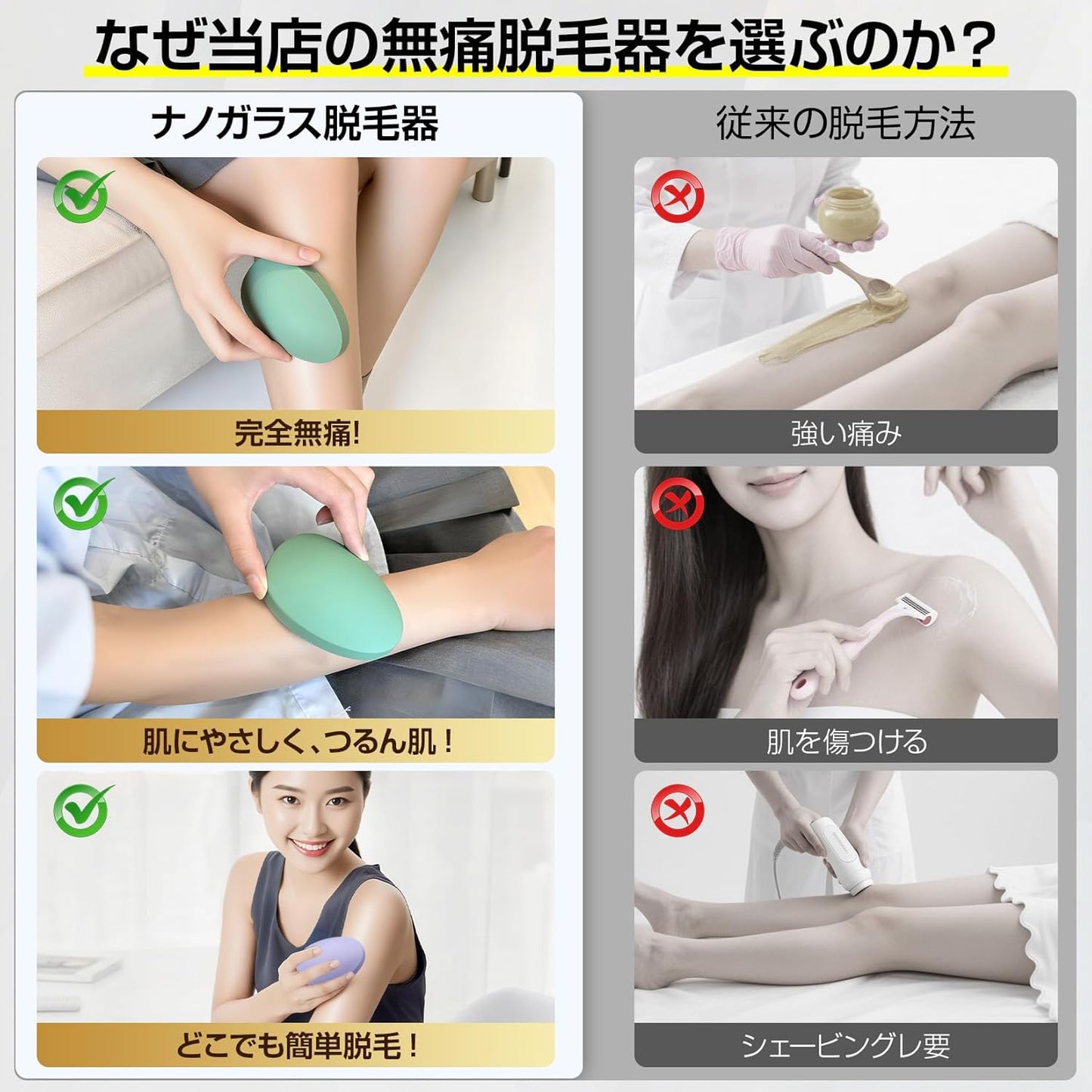 Hair Removal Device, Just Rub, 2025 New Arrival! NANOGLASS Hair Removal Device, Painless, Exfoliating, Nano Glass, Physical Hair Removal, Unisex, Fashion, Easy to Clean, Eco-Friendly, Compact, Home