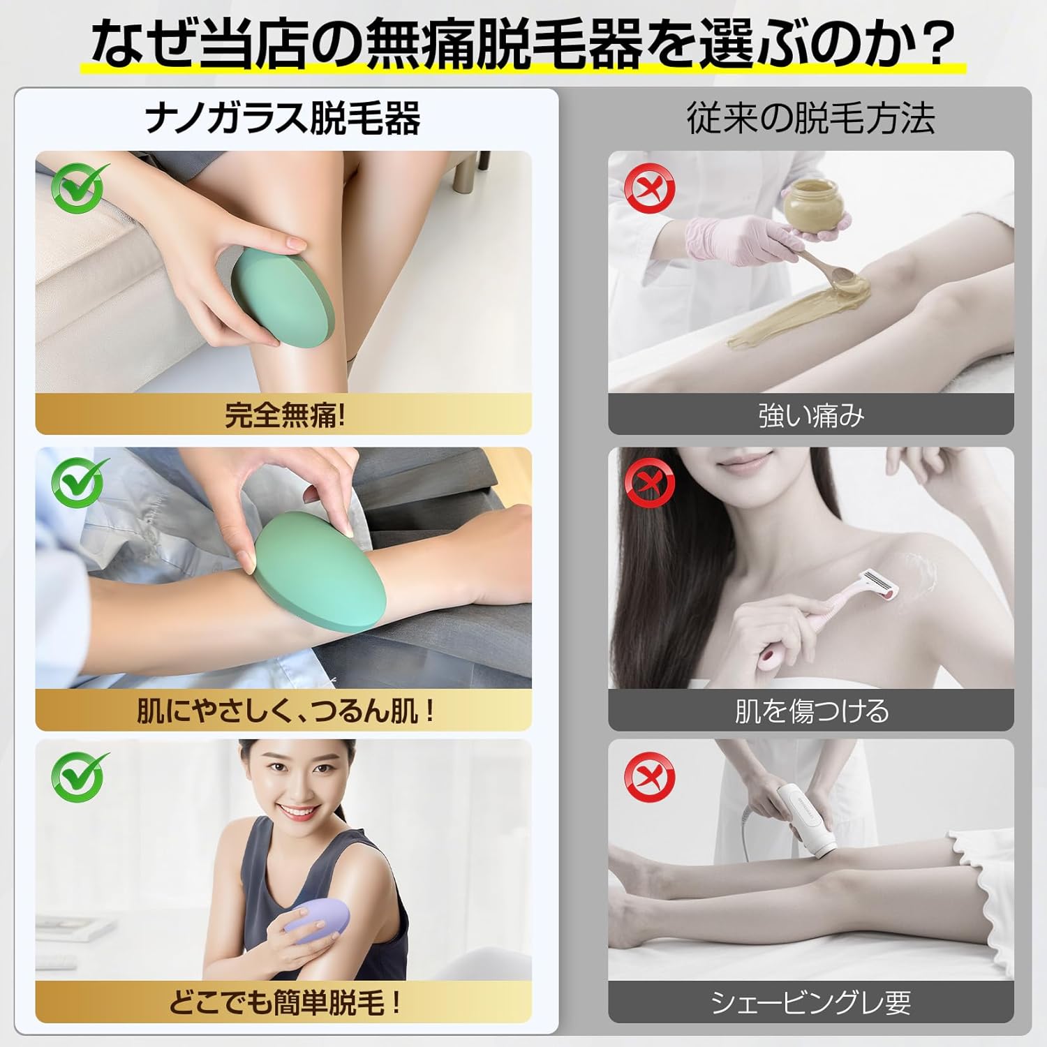 Hair Removal Device, Just Rub, 2025 New Arrival! NANOGLASS Hair Removal Device, Painless, Exfoliating, Nano Glass, Physical Hair Removal, Unisex, Fashion, Easy to Clean, Eco-Friendly, Compact, Home