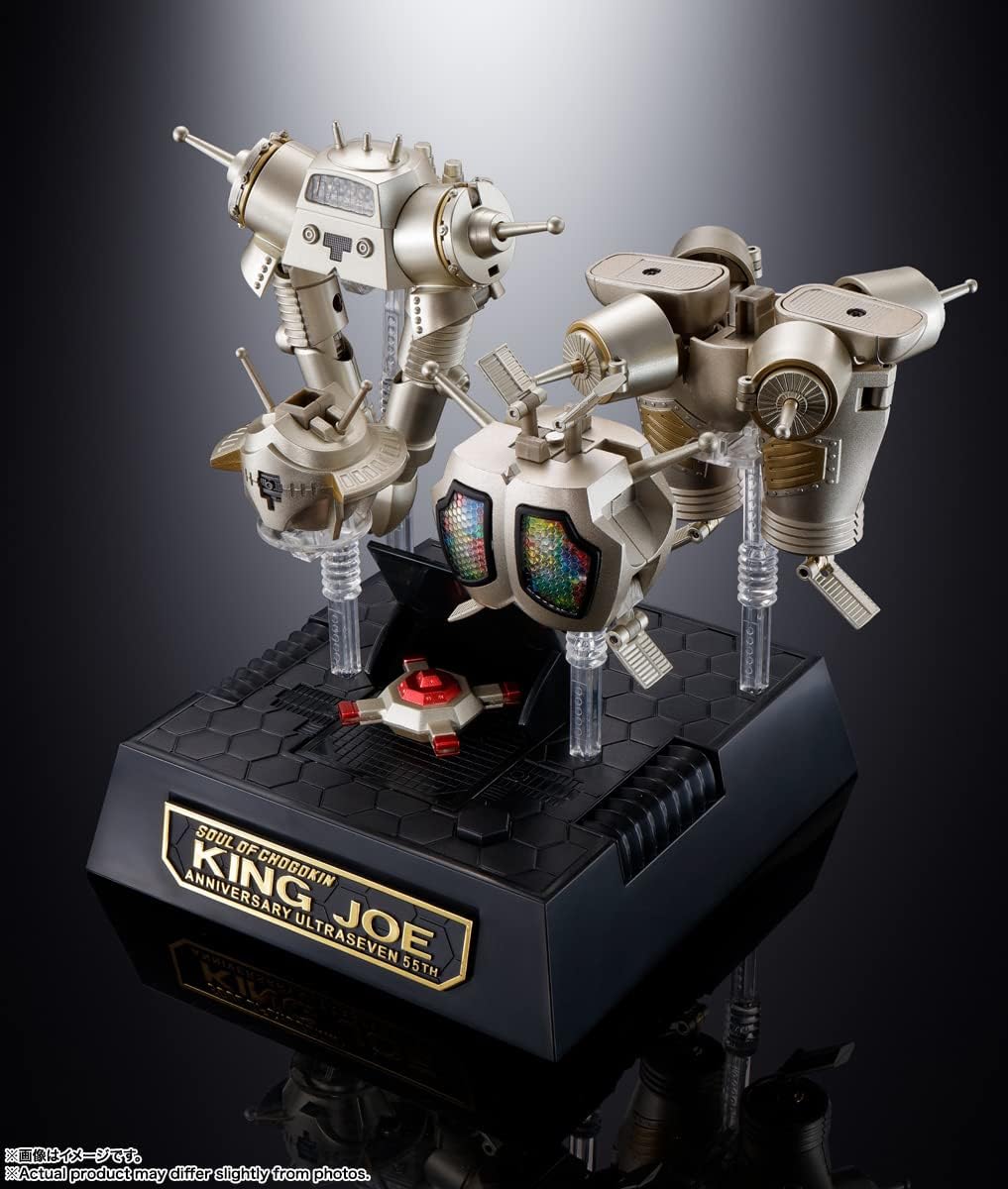 BANDAI SPIRITS Soul of Chogokin GX-37R Ultra Seven King Joe 55th Anniversary Version, Approx. 6.3 inches (160 mm), Die Cast & ABS, Painted Action Figure