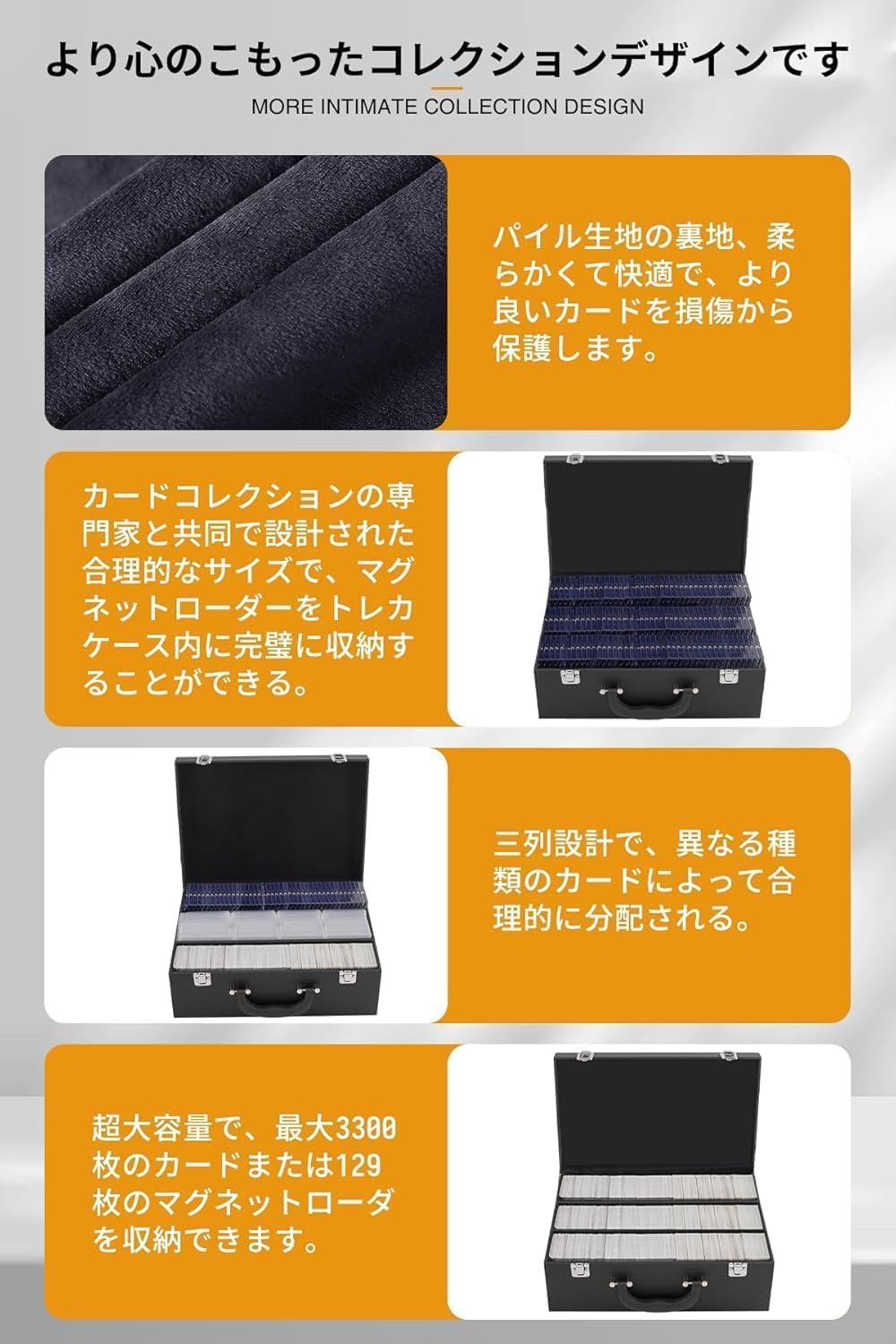 HG CHASING TRIBE Deck Case, Trading Card Case, Holds 3,300 Cards [2025 Latest Upgrade] Magnetic Loader Case, Game Cards, Storage Box, Card Case, Trading Card Game, Card Storage Case, Card Protection