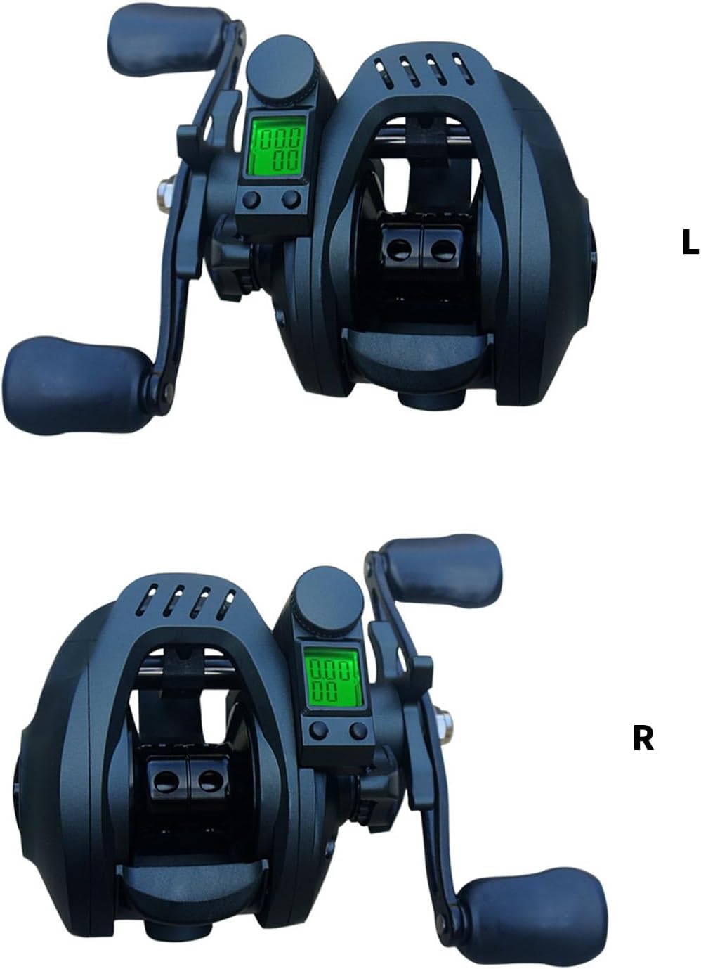 Led スクリーン電子釣りリール 6.3:1 ギア比 Baitcasting 金属 Baitcasting アクセサリー防水海海水氷ホイール