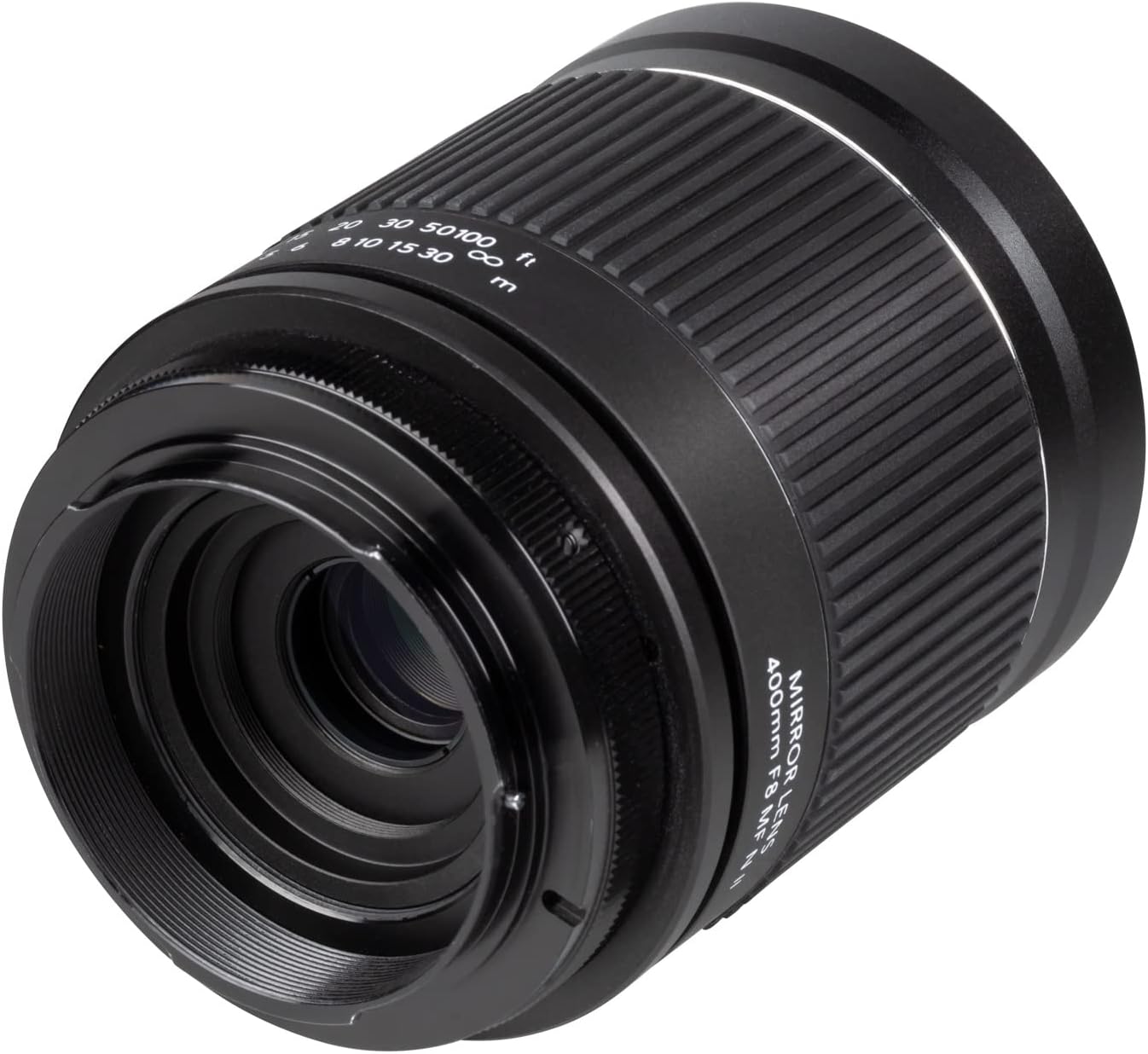 Kenko KF-M400CEFIIS Telephoto Lens Mirror Lens 400mm F8 NIIS Canon EF Mount Reflection Optics Manual Focus Interchangeable Mount Full Size Black