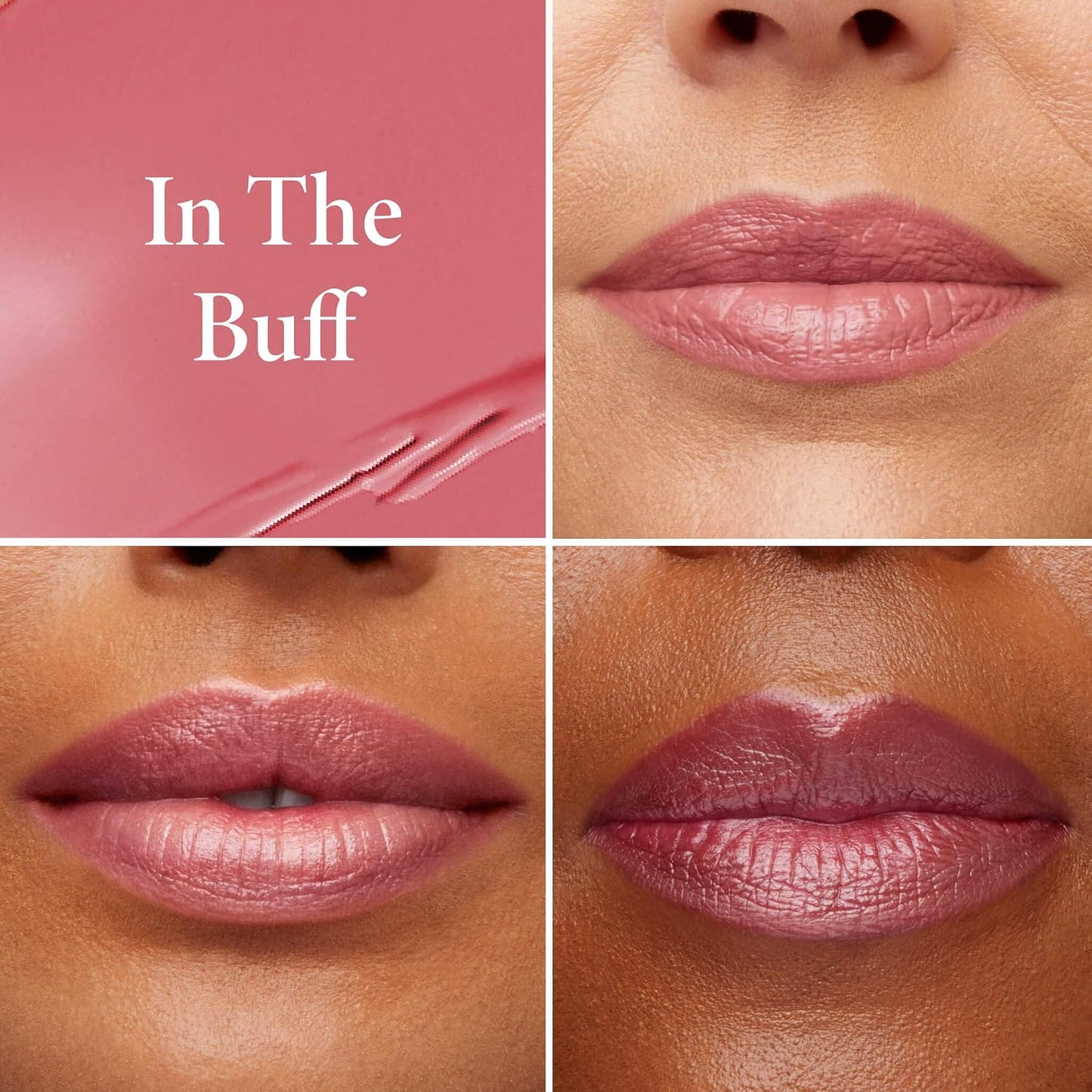LAURA GELLER NEW YORK Bálsamo en gel hidratante con color para labios - In the Buff - Vitamina E hidratante - Acabado semibrillante