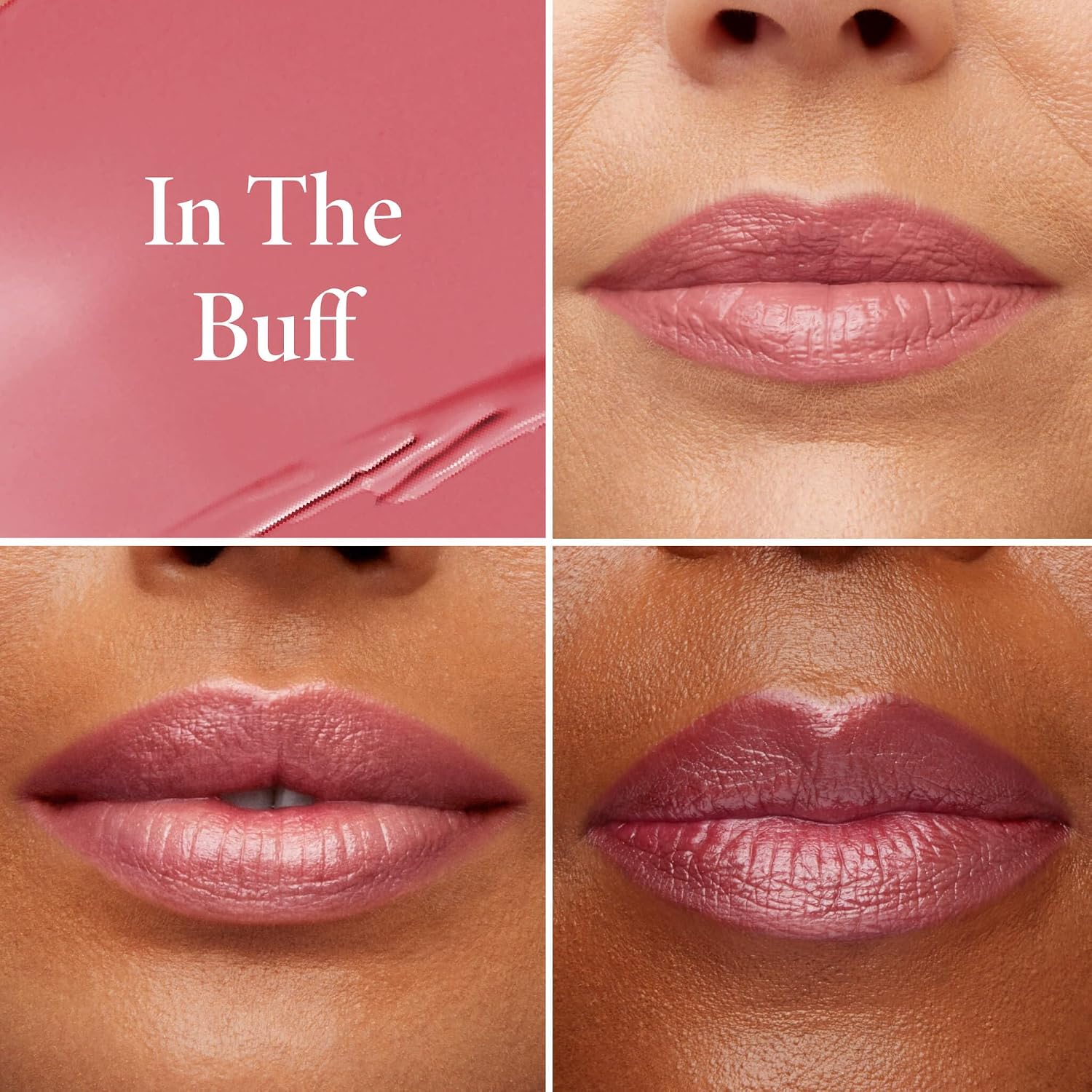 LAURA GELLER NEW YORK Bálsamo en gel hidratante con color para labios - In the Buff - Vitamina E hidratante - Acabado semibrillante