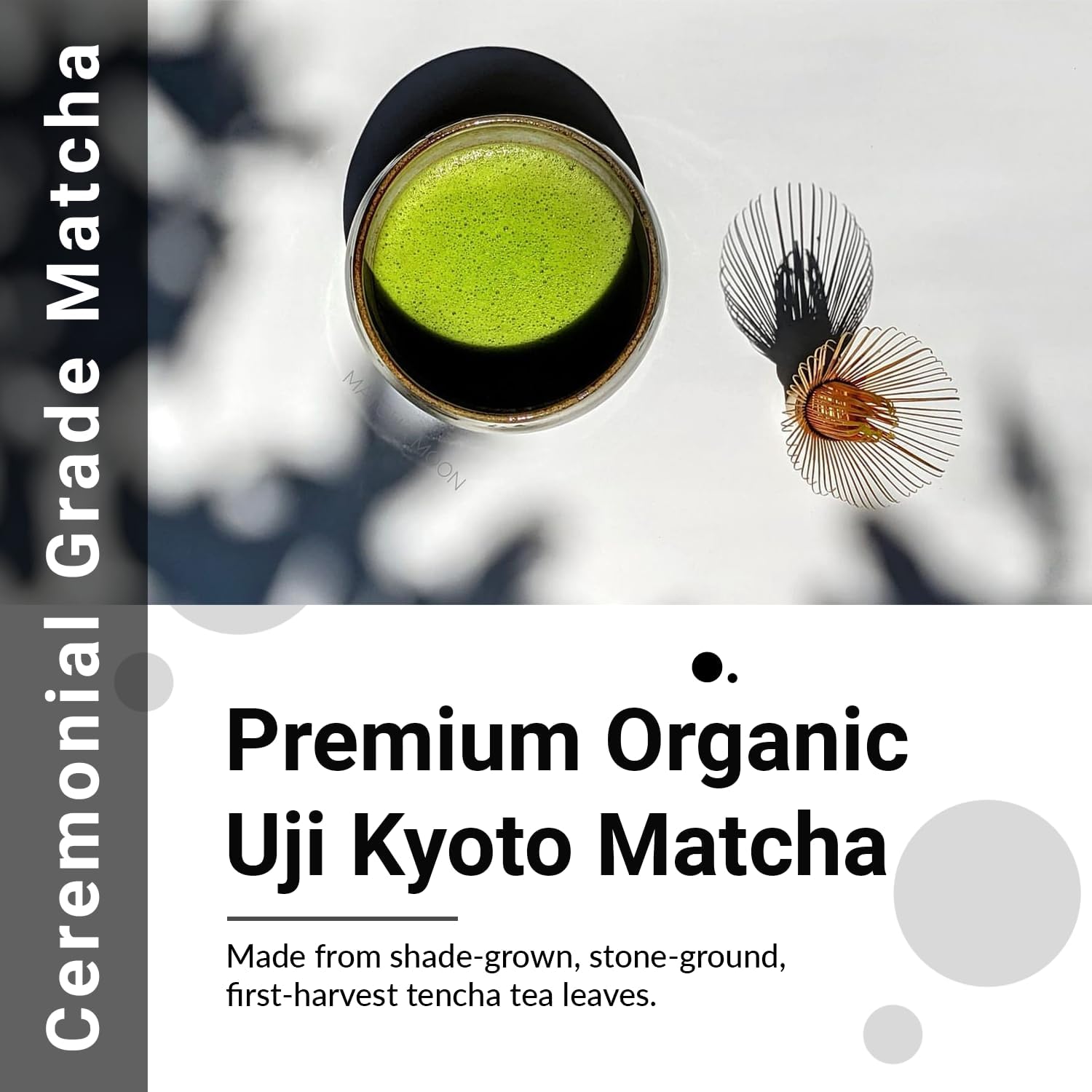 Matcha Moon Kyoto Uji Matcha Organic Organic Cultivation No Pesticides Additive Powder Organic Ceremonial Grade Japanese Matcha 1.1 oz (30 g)