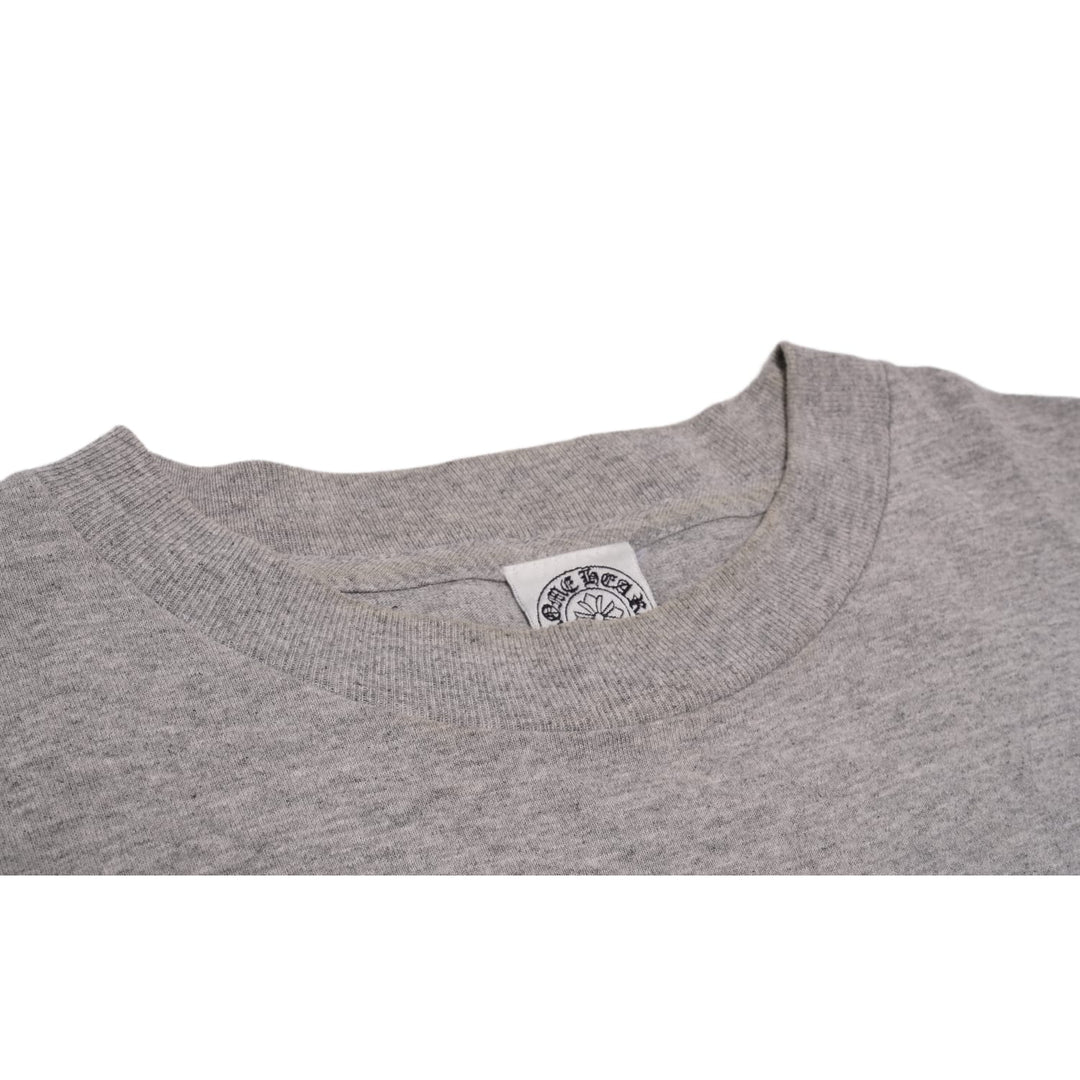 CHROME HEARTS 'HEATHER GREY' VINTAGE FLORAL DAGGER TEE