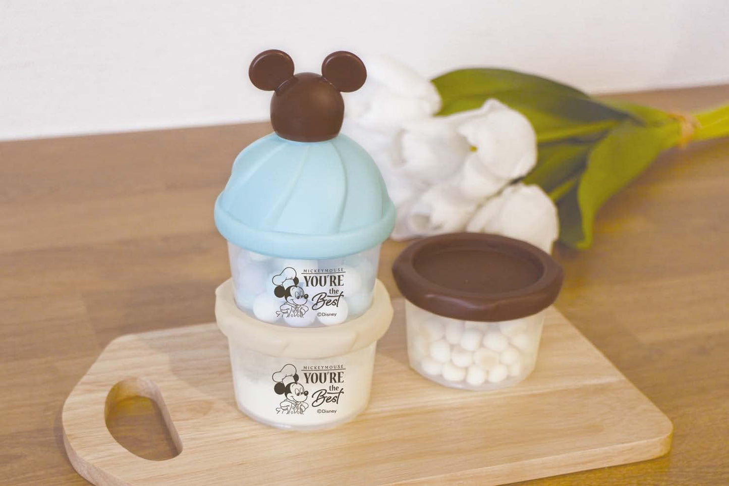 Nishiki Kasei Powder Milk Case Mickey Mouse Mint