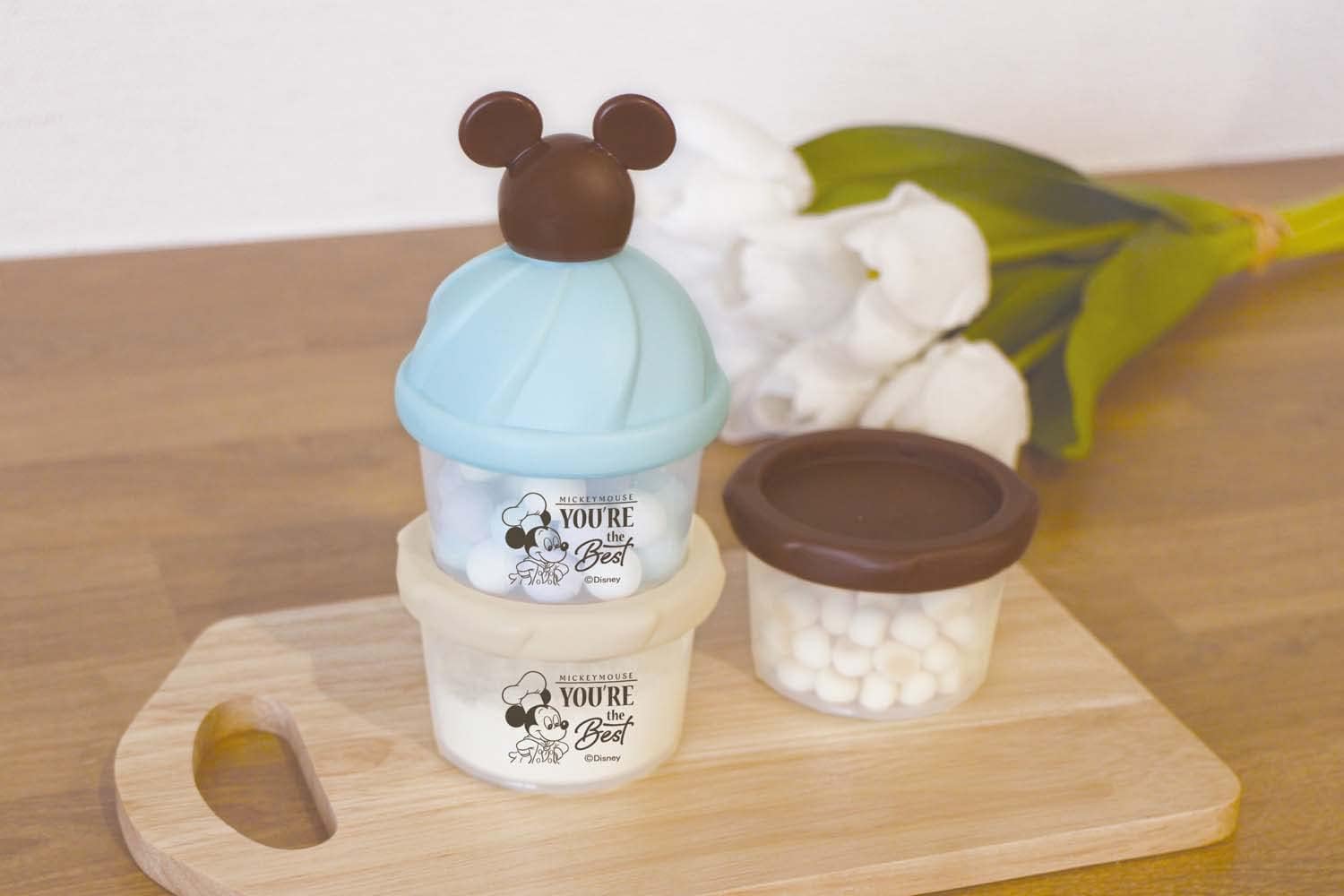 Nishiki Kasei Powder Milk Case Mickey Mouse Mint