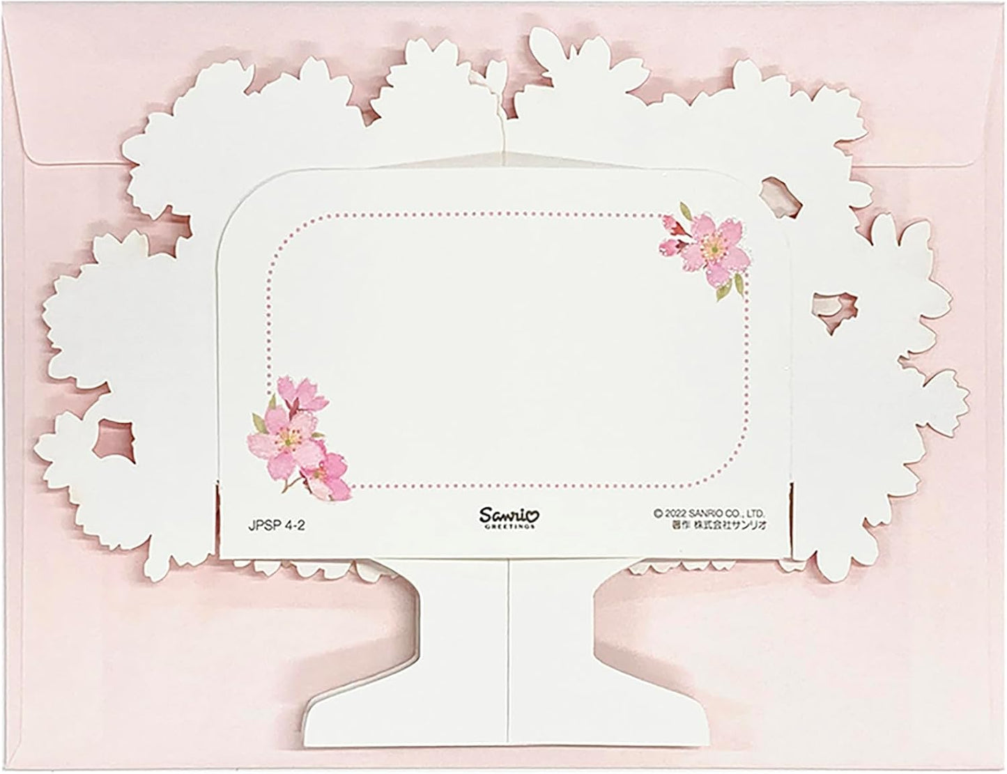 Sanrio 691127 Message Card, Spring Card, Cherry Blossom Tree, Greeting Card, International Shipping Available, JSC 14-4